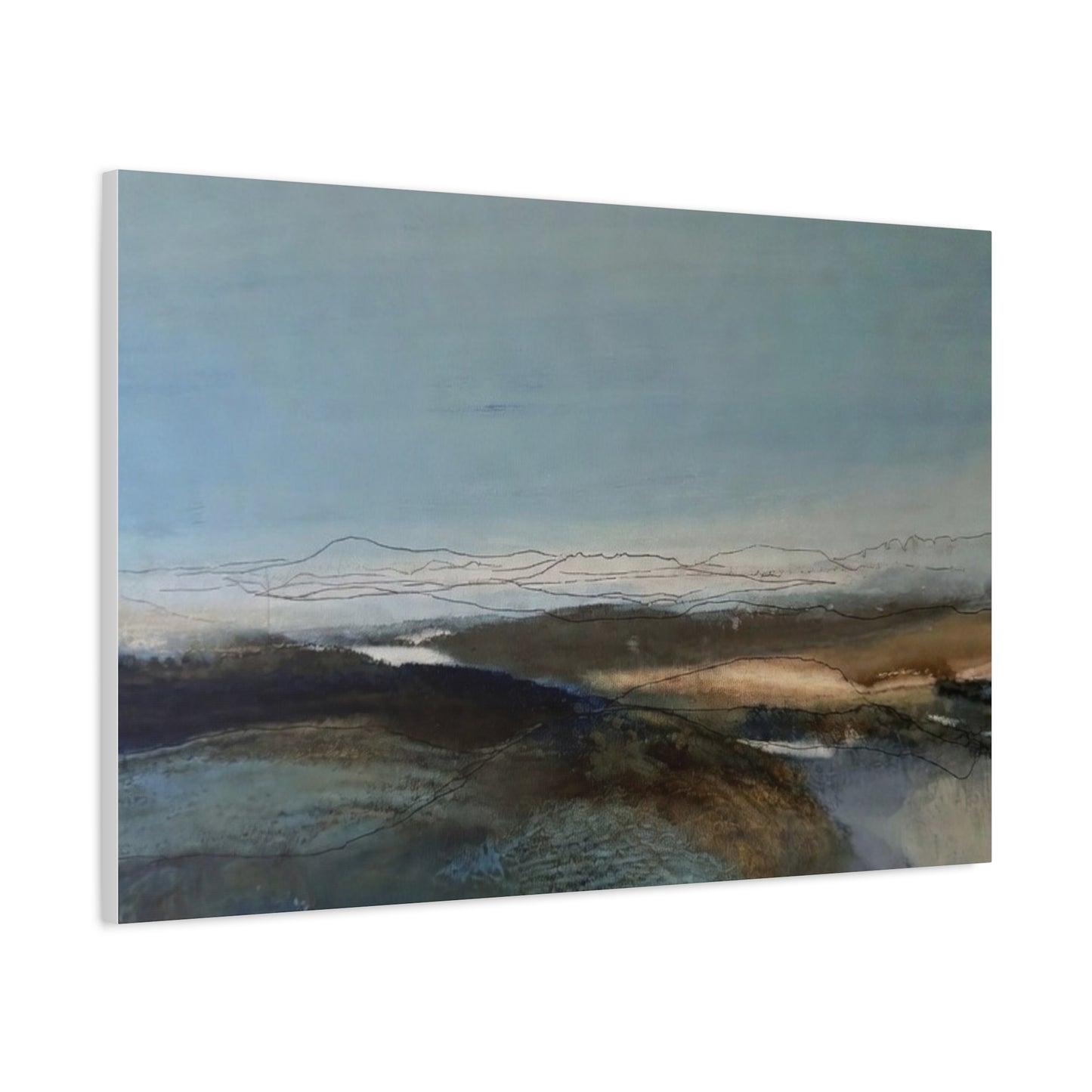 Blue landscape Matte Canvas, Stretched, 1.25"