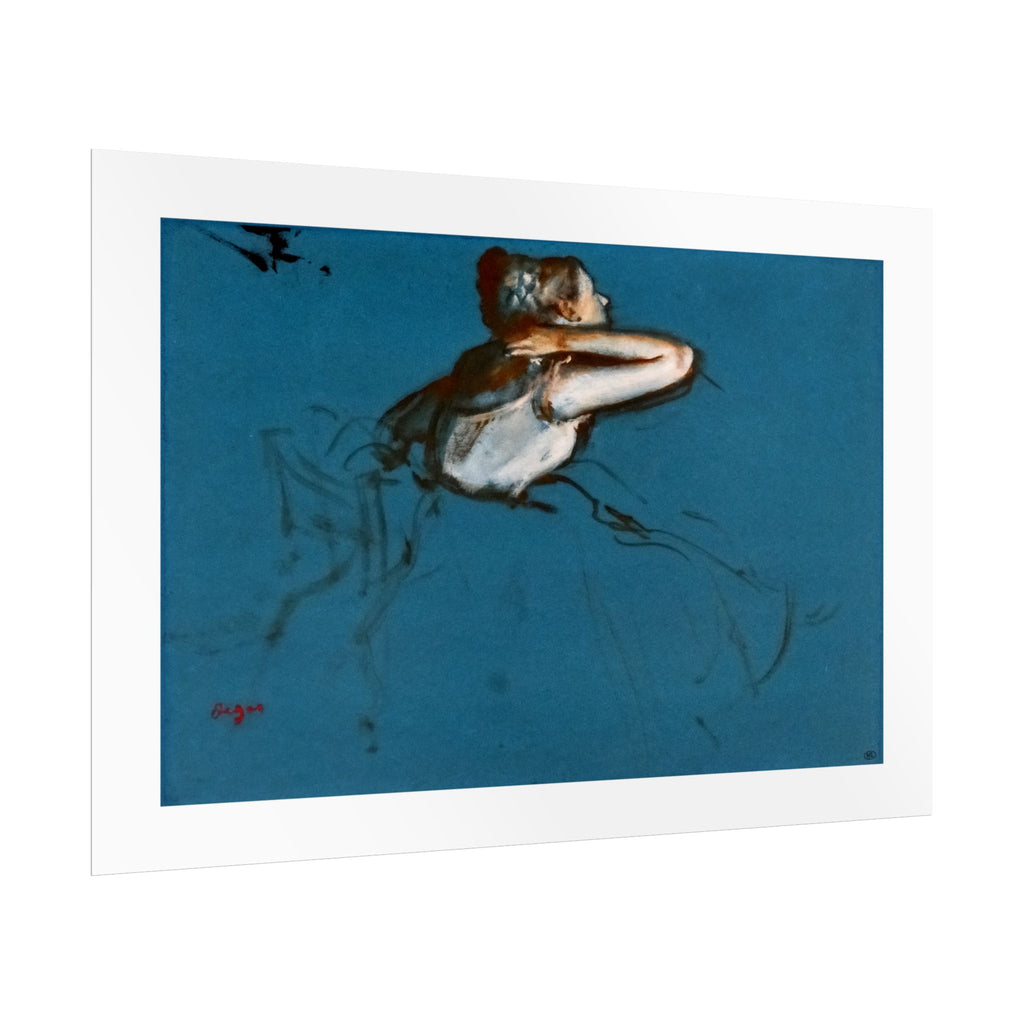 Blue Ballerina by Edgar Degas Wall Art Print