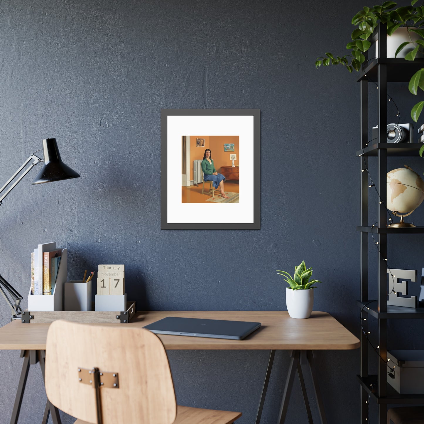 Framed Art Print — Contemporary Figurative Portrait Poster