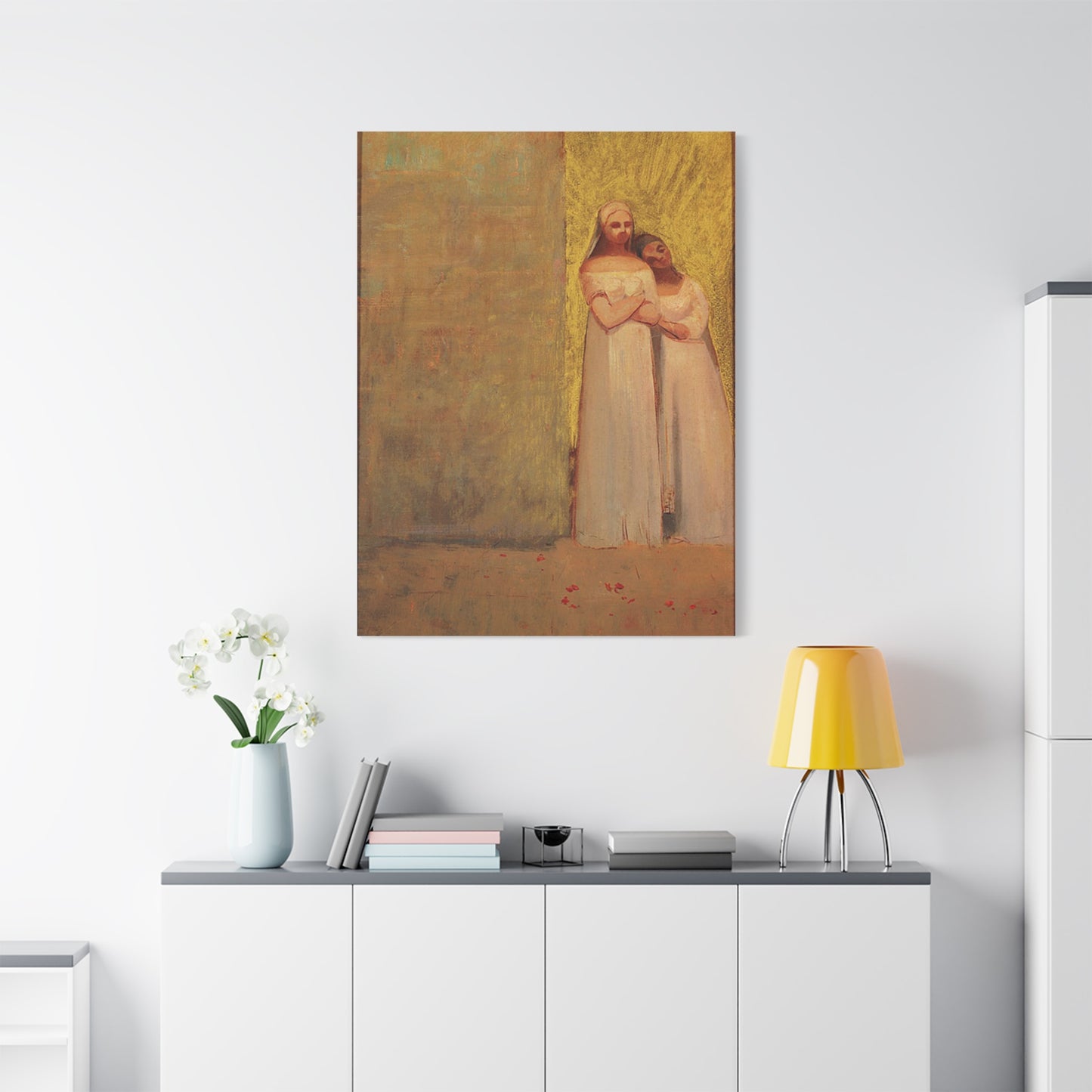 The Two Graces by Odilon Redon Matte Canvas Wall Art Print