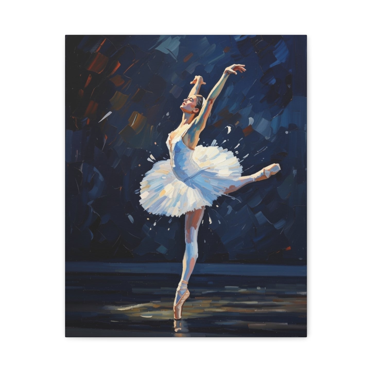 Ballerina Dance Matte Canvas Wall Art — Stretched 1.25"