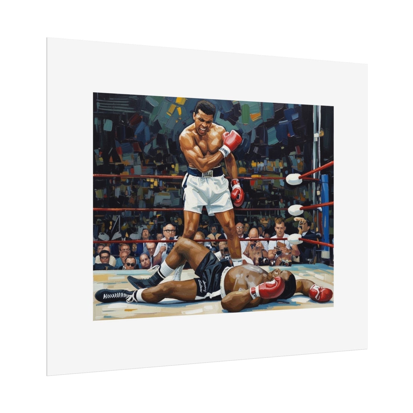 Muhammad Ali Knockout Boxing Poster — Rolled Sports Art Print