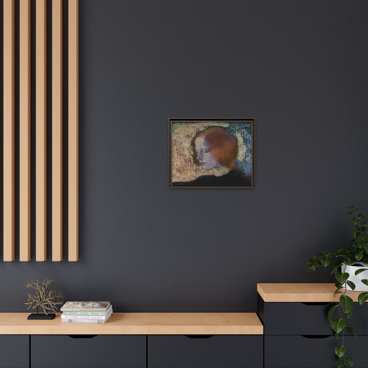 Fragment by Helena Schjerfbeck Framed Matte Canvas Art Print