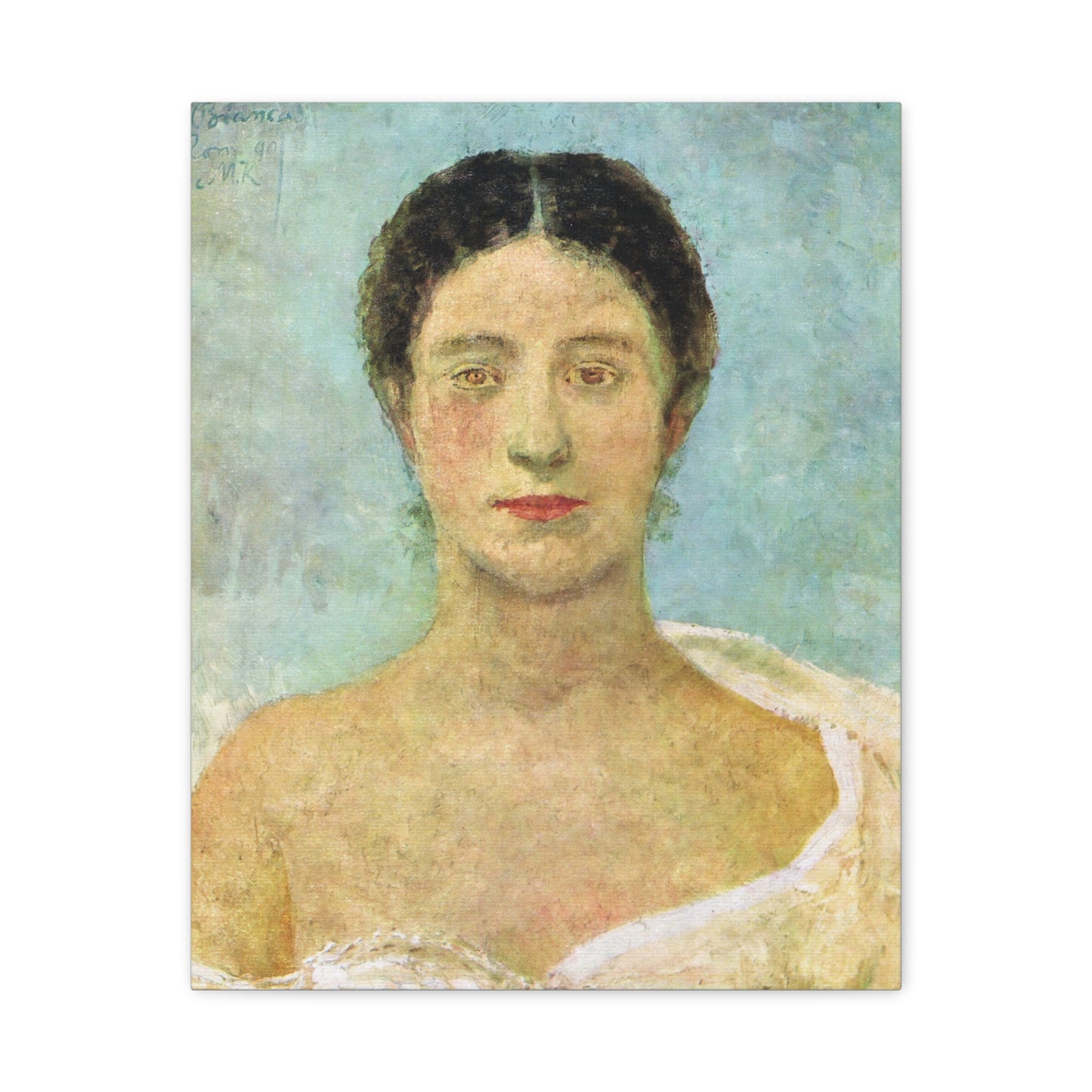 Bianca by Max Klinger Print Matte Stretched Canvas