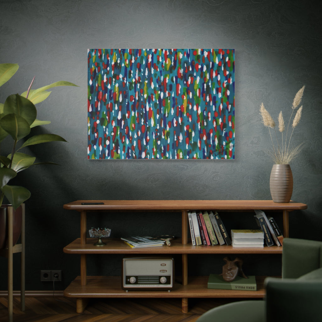 Colours Of The Soul Reflecting On Water by Ariel Chavarro Avila Matte Canvas Wall Art