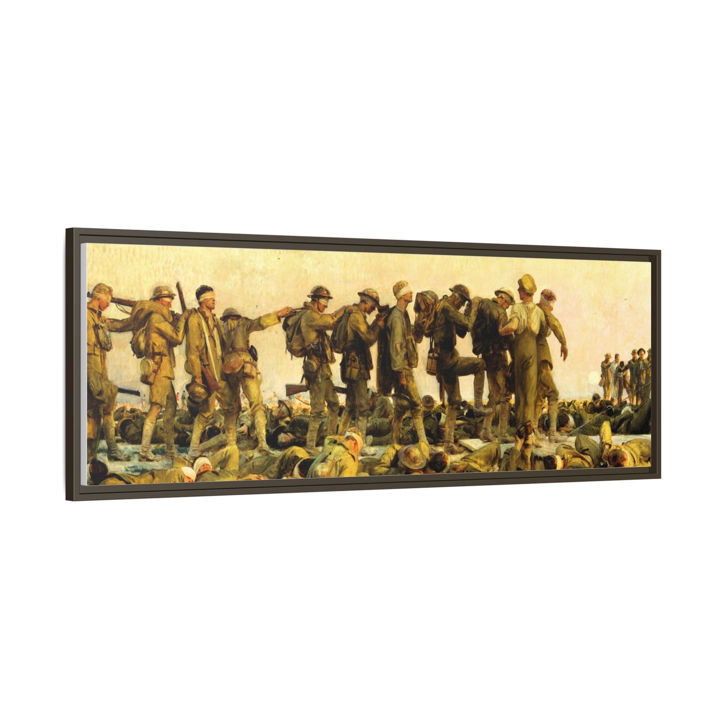 Gassed by John Singer Sargent (RA) Framed Matte Canvas Print