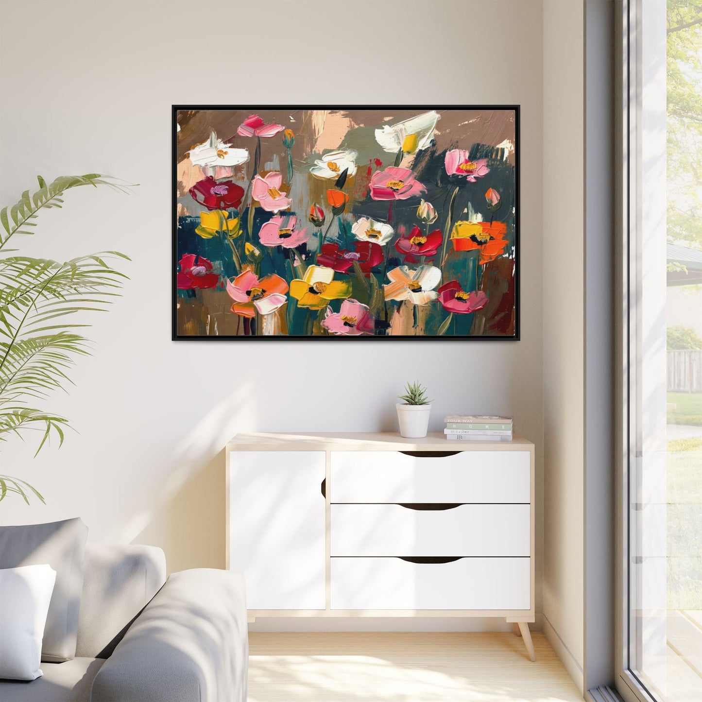 Matte Canvas, Framed (Multi-color)