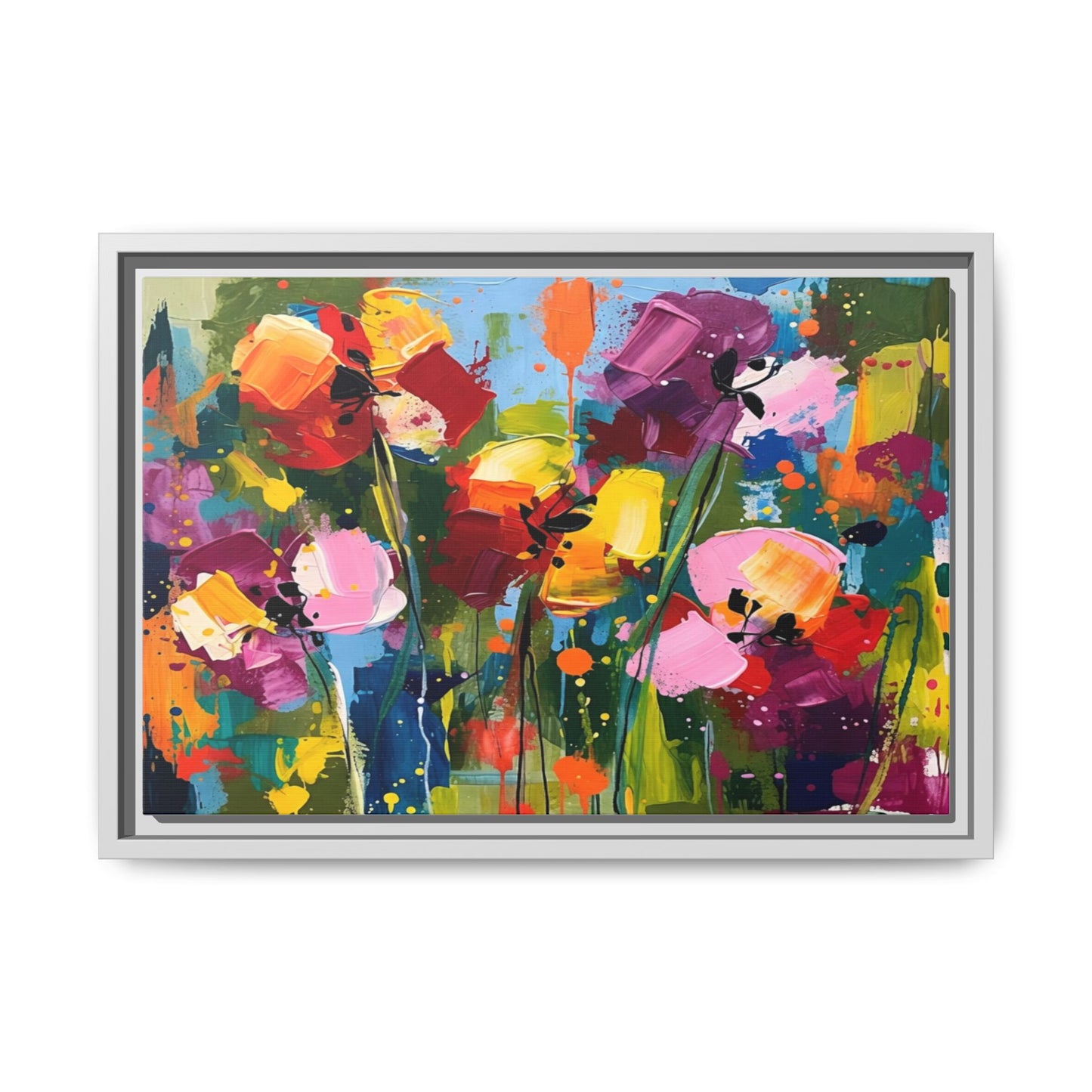 Matte Canvas, Framed (Multi-color)