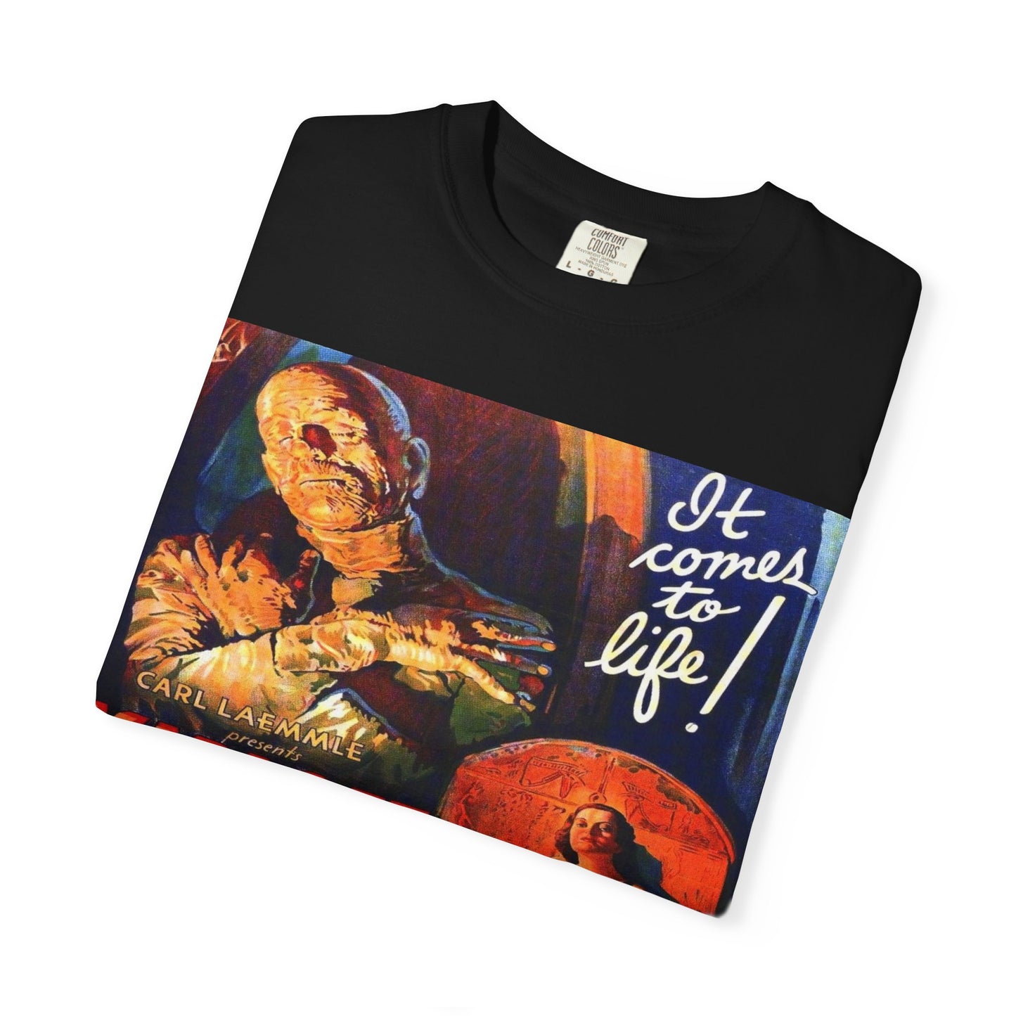 Mummy Movie Poster T‑Shirt — Vintage Karloff Horror Graphic Tee