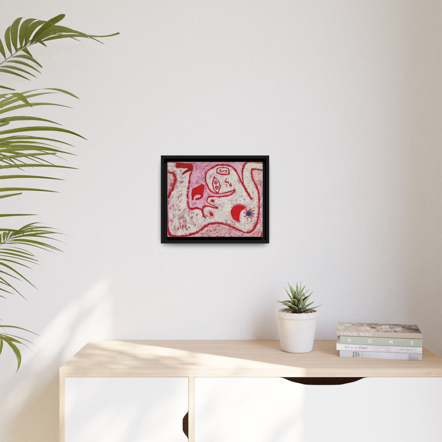 A Woman For Gods by Paul Klee Matte Canvas Framed Wall Art Decor