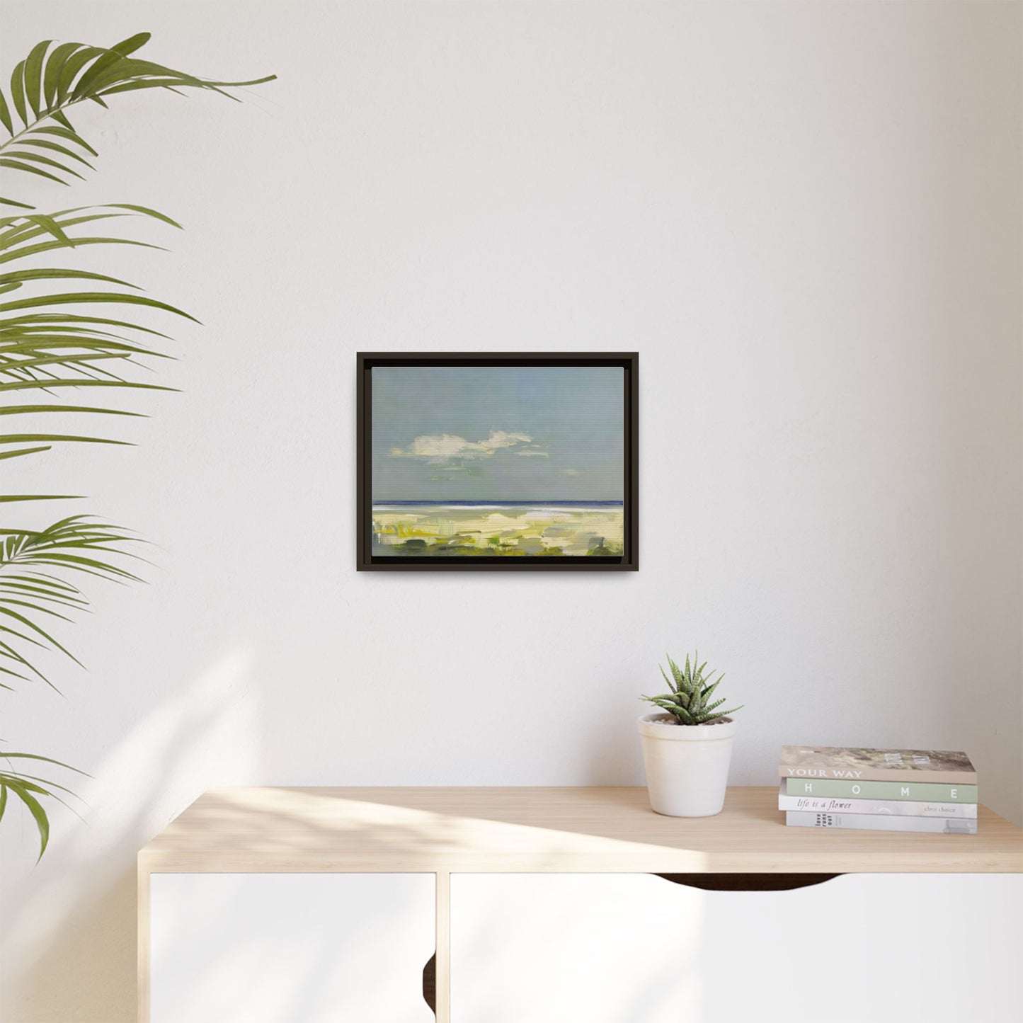 Coastal Calm Matte Canvas Framed Wall Art