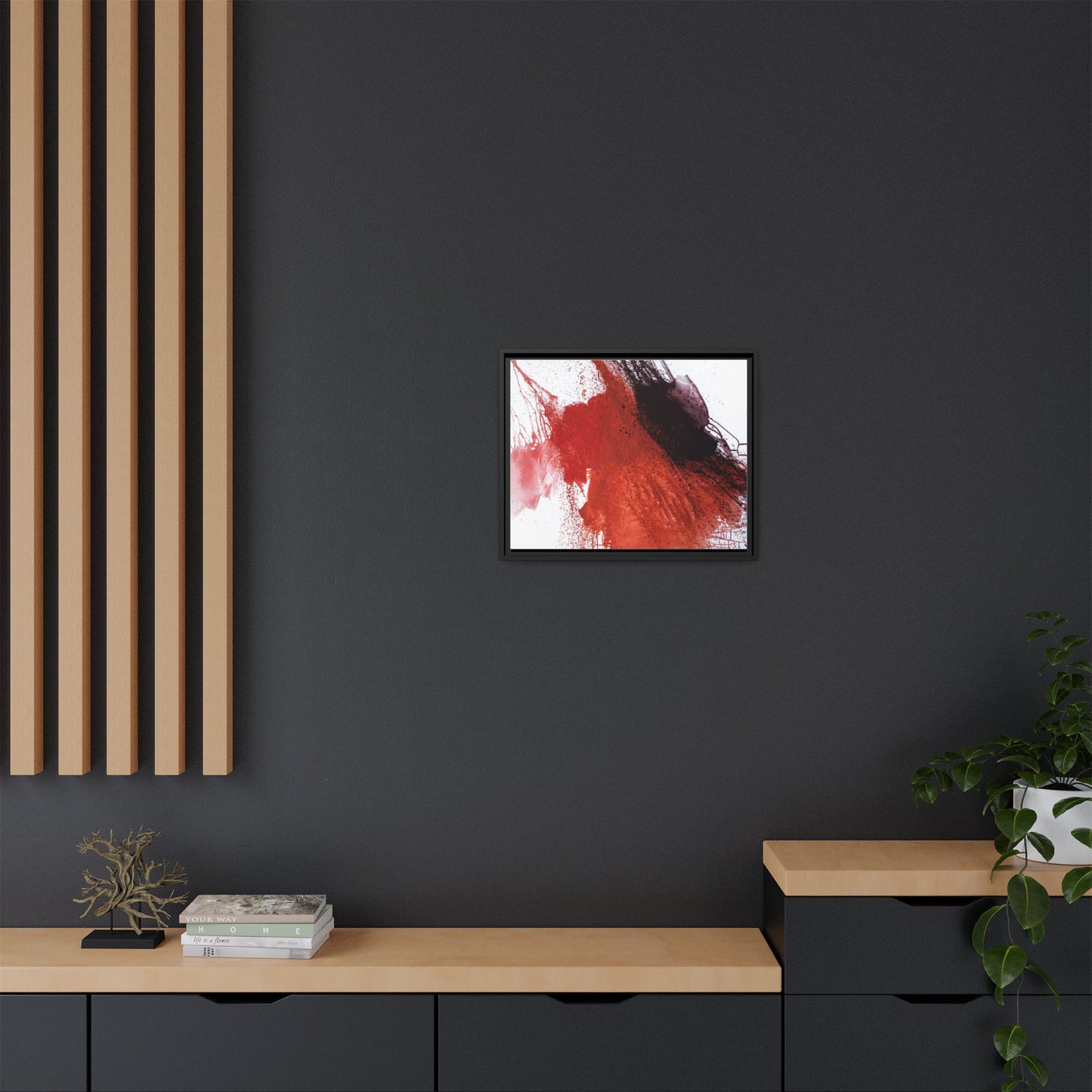 Flame by Natalija Miladinovic Matte Canvas Framed Wall Art
