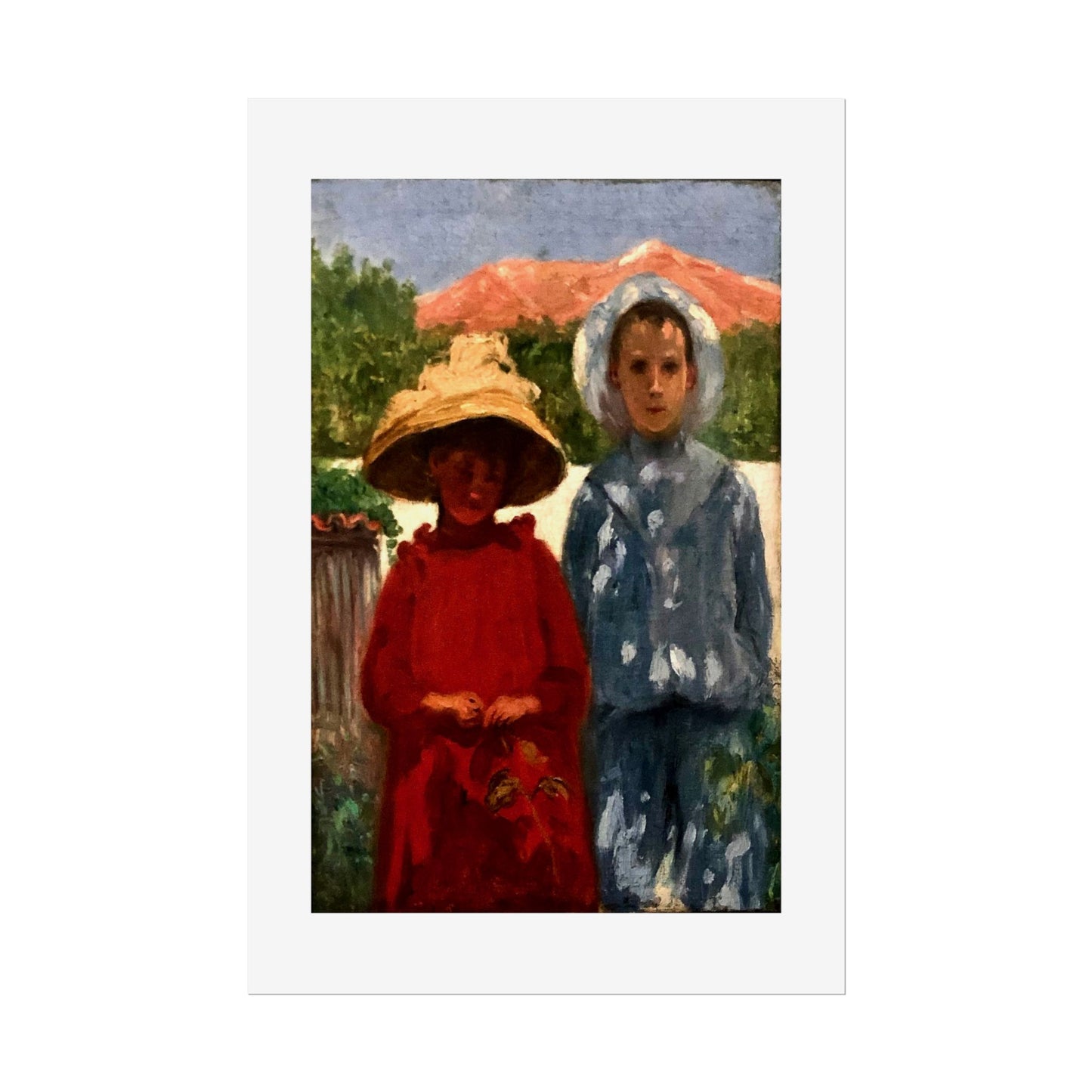 Portrait of the painter's sons by António Carneiro Wall Art Print