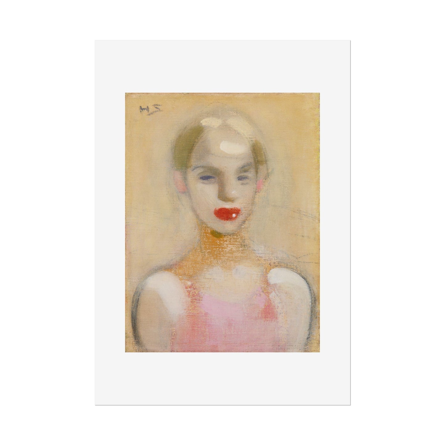 Circus Girl by Helene Schjerfbeck Wall Art Print