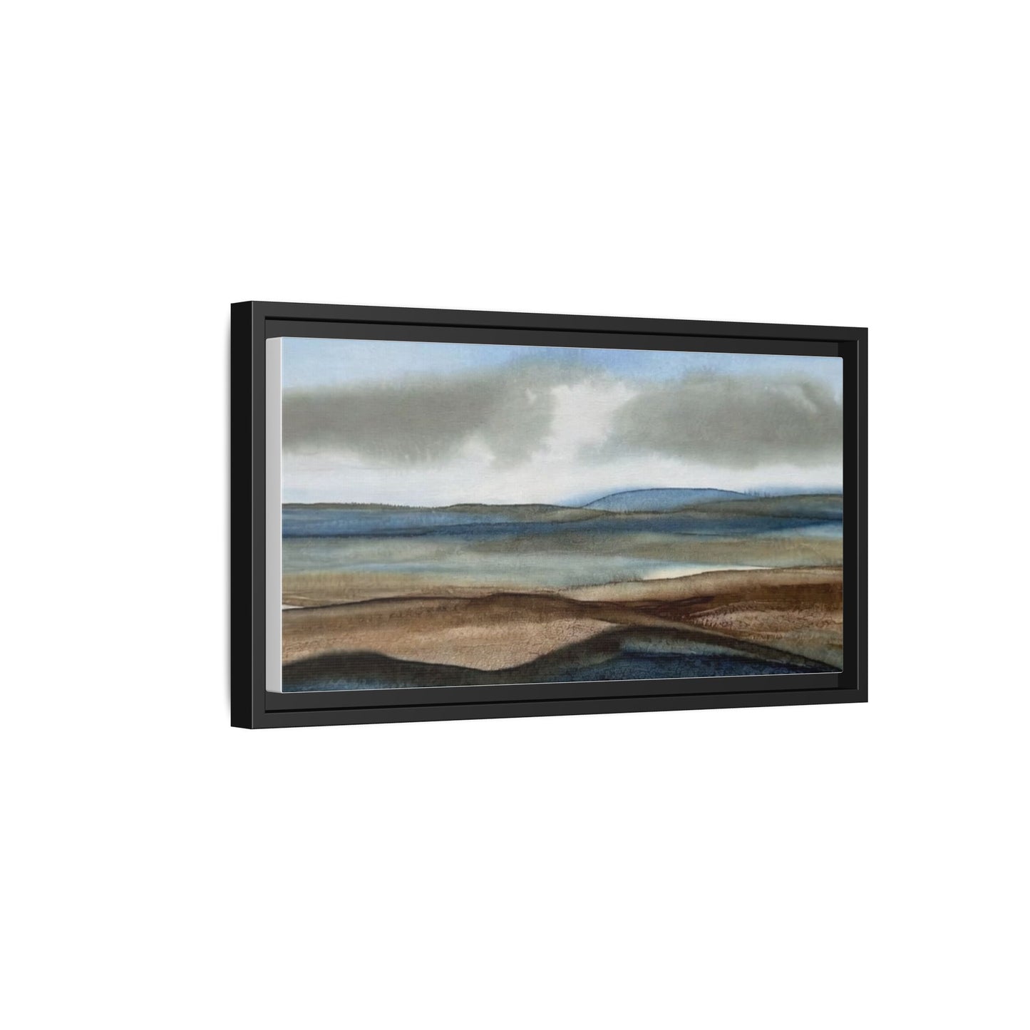 Matte Canvas Landscape, Framed (Multi-color)