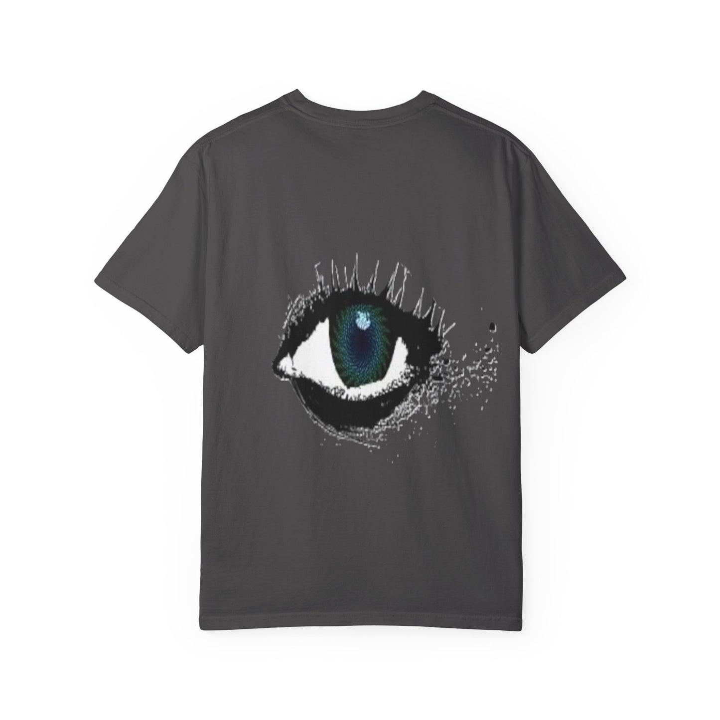 Eye Graphic T-Shirt — Blue Iris Grunge Art Tee