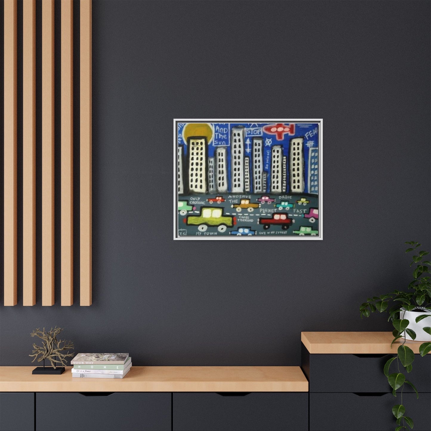 Only Cadillac 2 by Yann Sciberras Framed Matte Canvas Wall Art Print