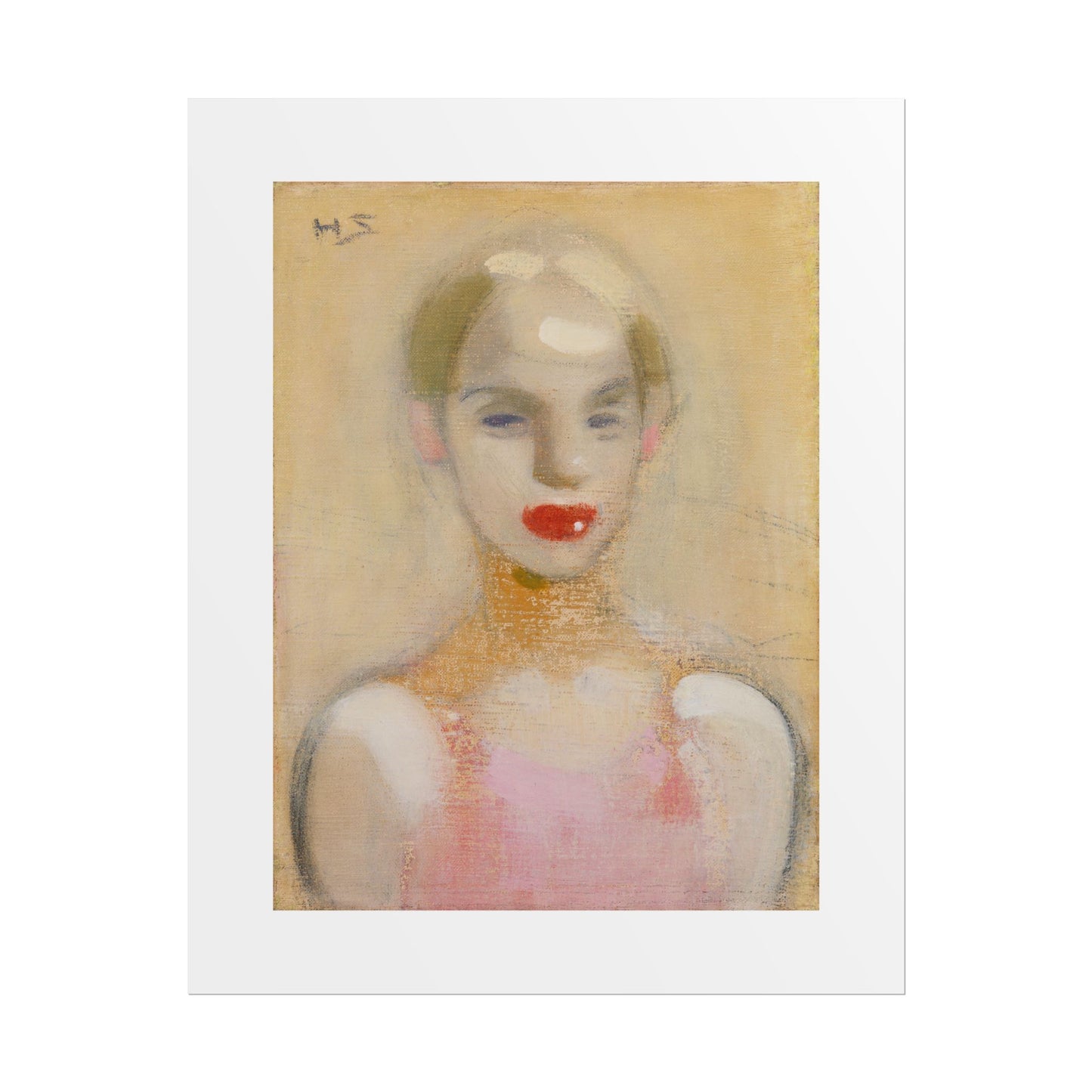 Circus Girl by Helene Schjerfbeck Wall Art Print