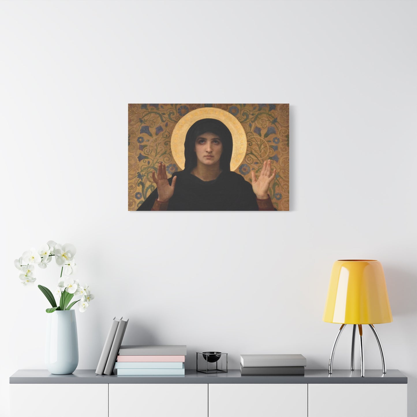 La Vierge consolatrice by William Adolphe Bouguereau Matte Stretched Wall Art