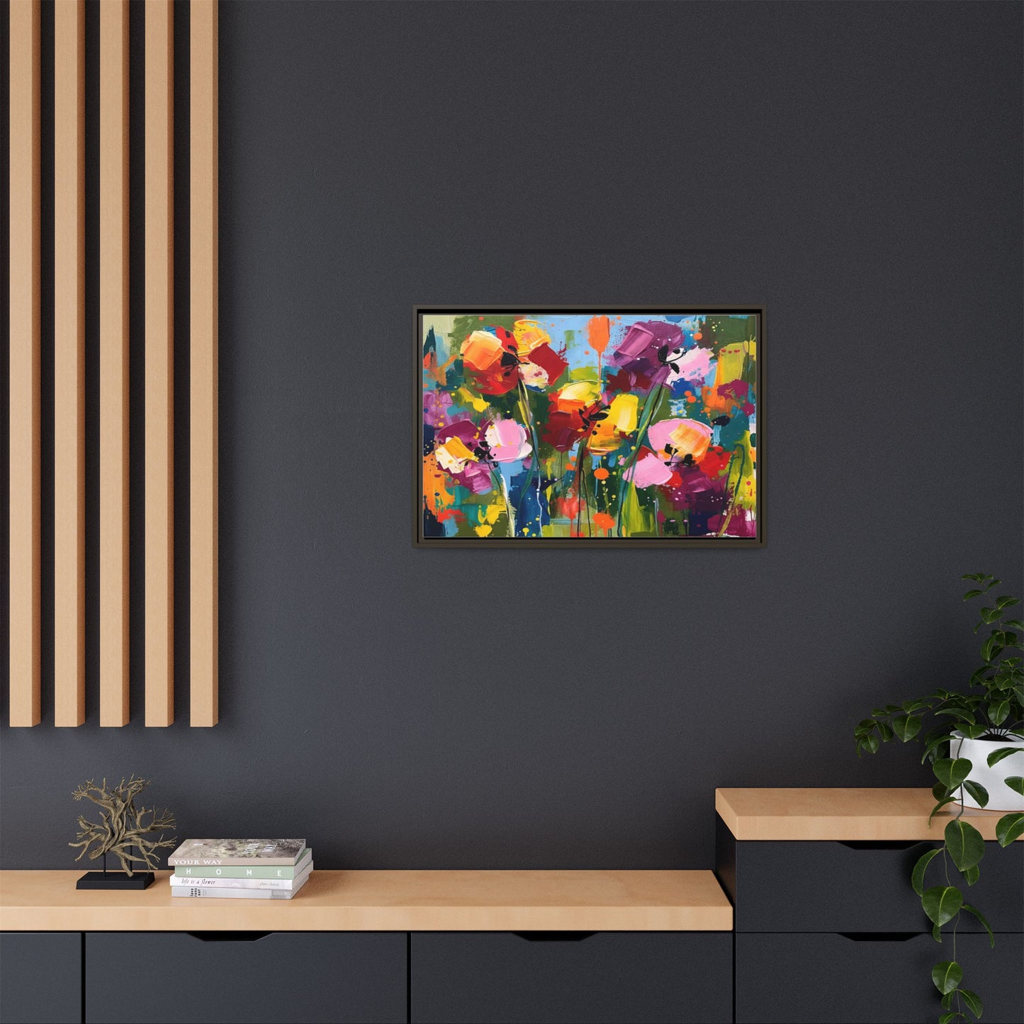 Matte Canvas, Framed (Multi-color)