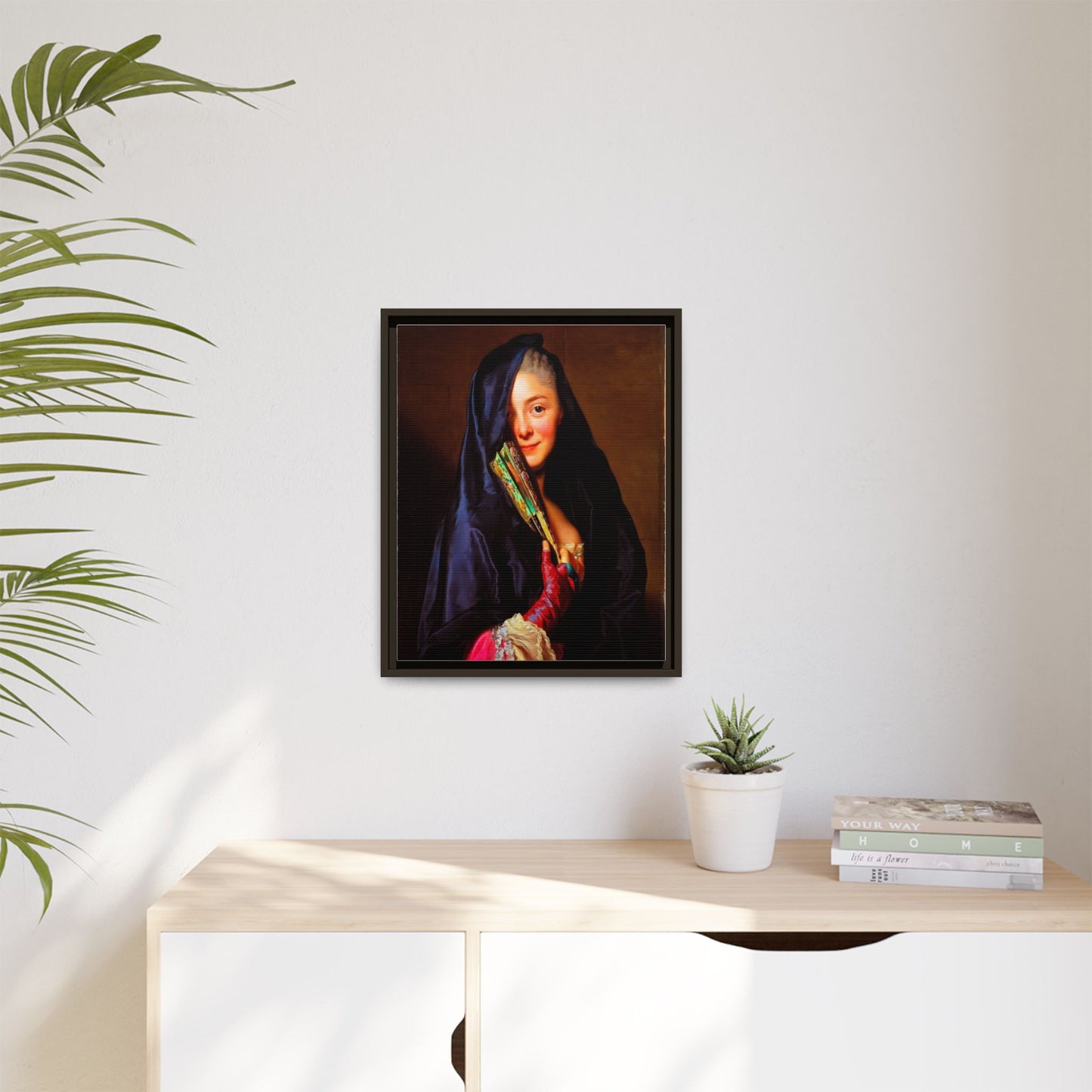 Framed Matte Canvas Wall Art — Classical Portrait Print