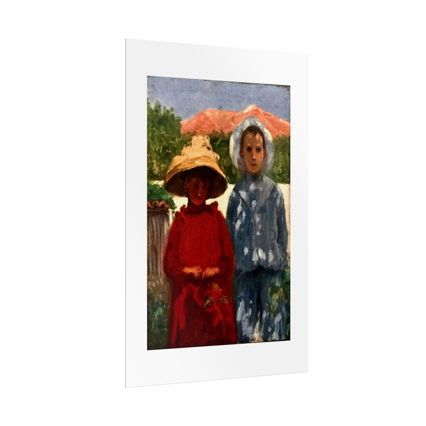 Portrait of the painter's sons by António Carneiro Wall Art Print