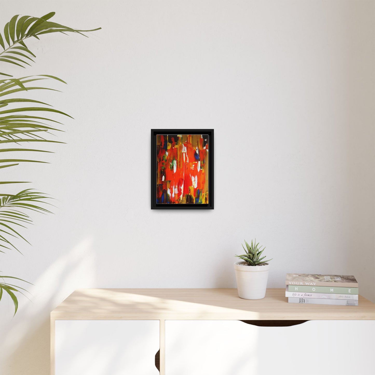 Burn baby burn by Norman Barrett Framed Matte Canvas Wall Art