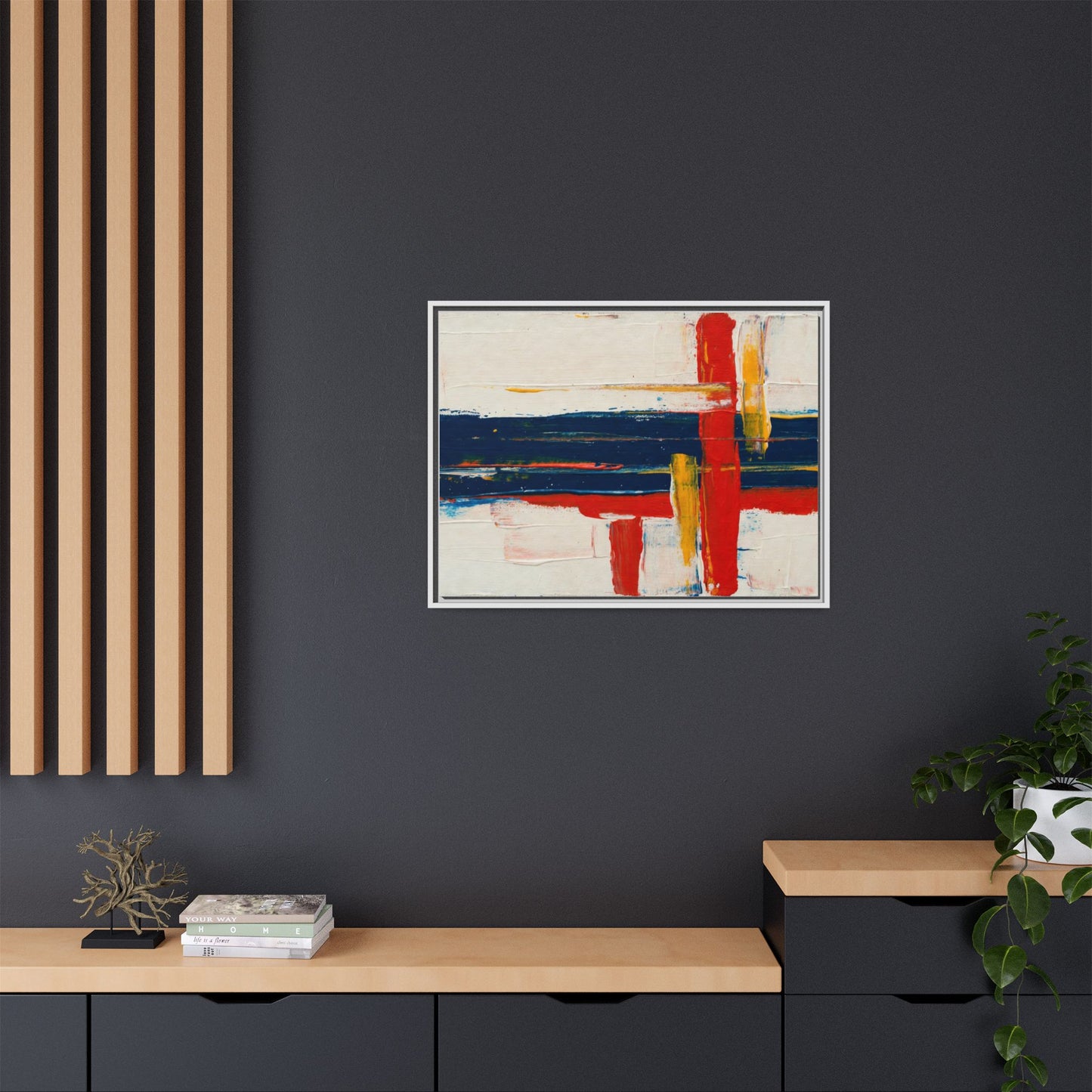 Matte Canvas, Framed (Multi-color)