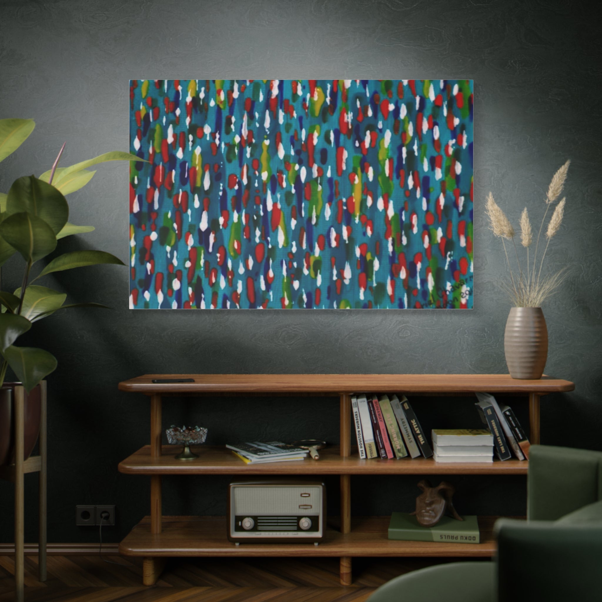 Colours Of The Soul Reflecting On Water by Ariel Chavarro Avila Matte Canvas Wall Art
