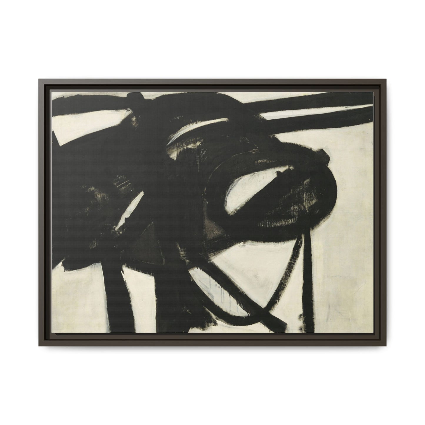 Chief by Franz Kline Abstract Matte Canvas Framed Wall Art