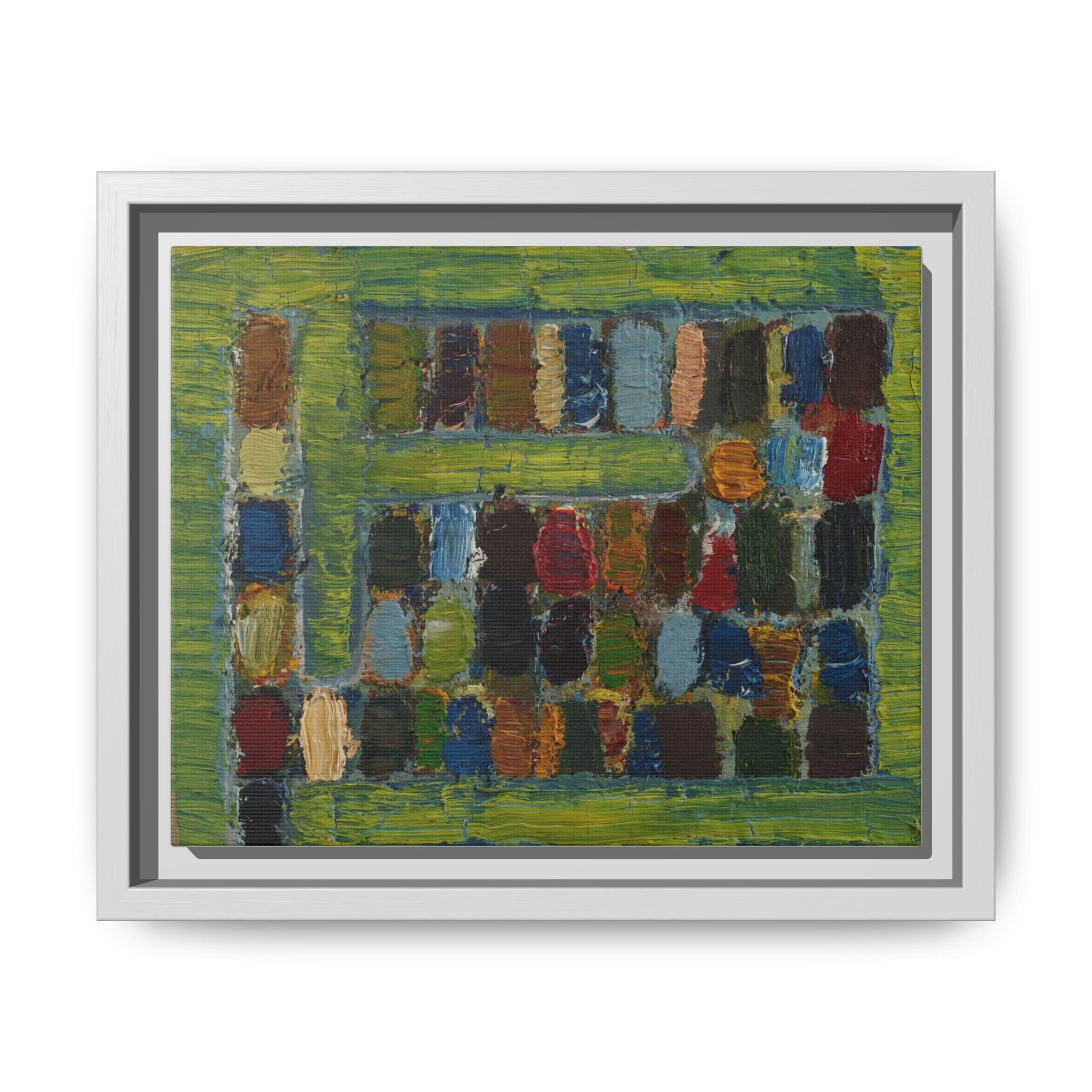 JMC-1970-3 by Jean-Michel Coulon Matte Canvas Framed Wall Art Print