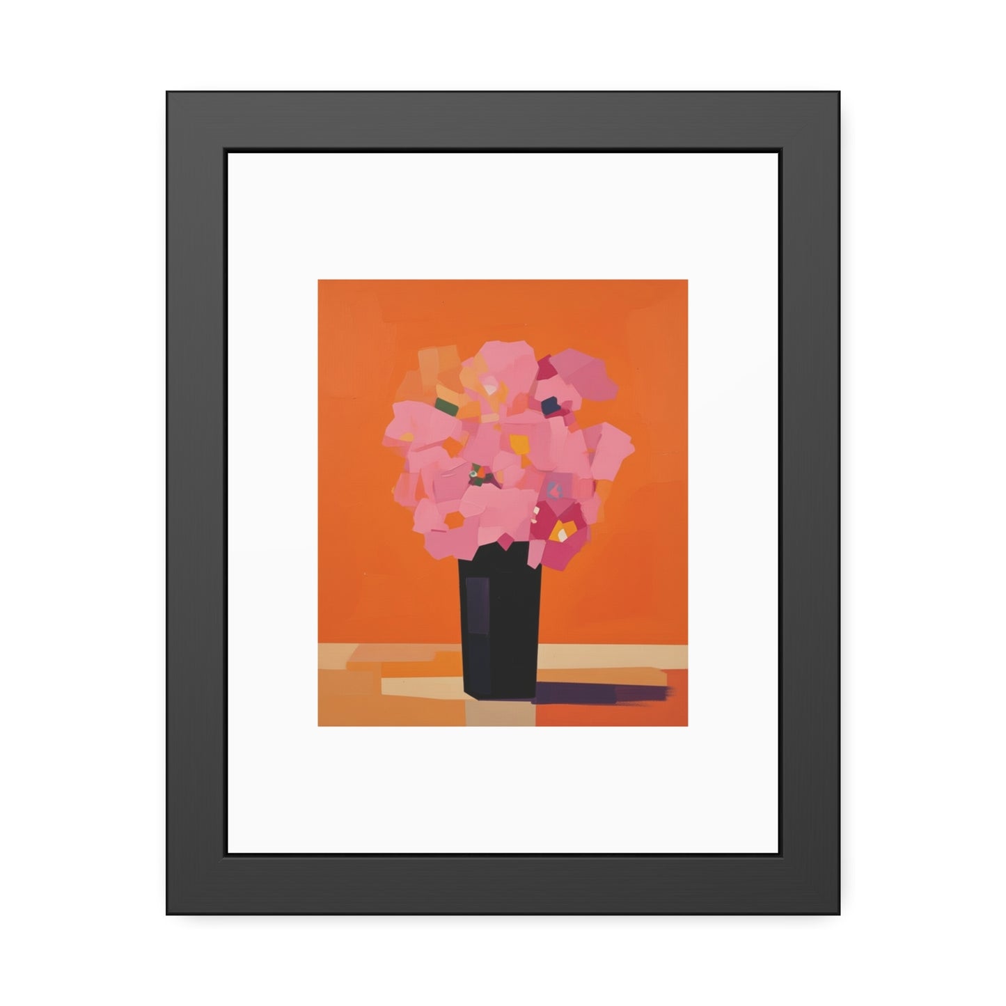 Floral Still Life Framed Poster — Pink Bouquet Art Print