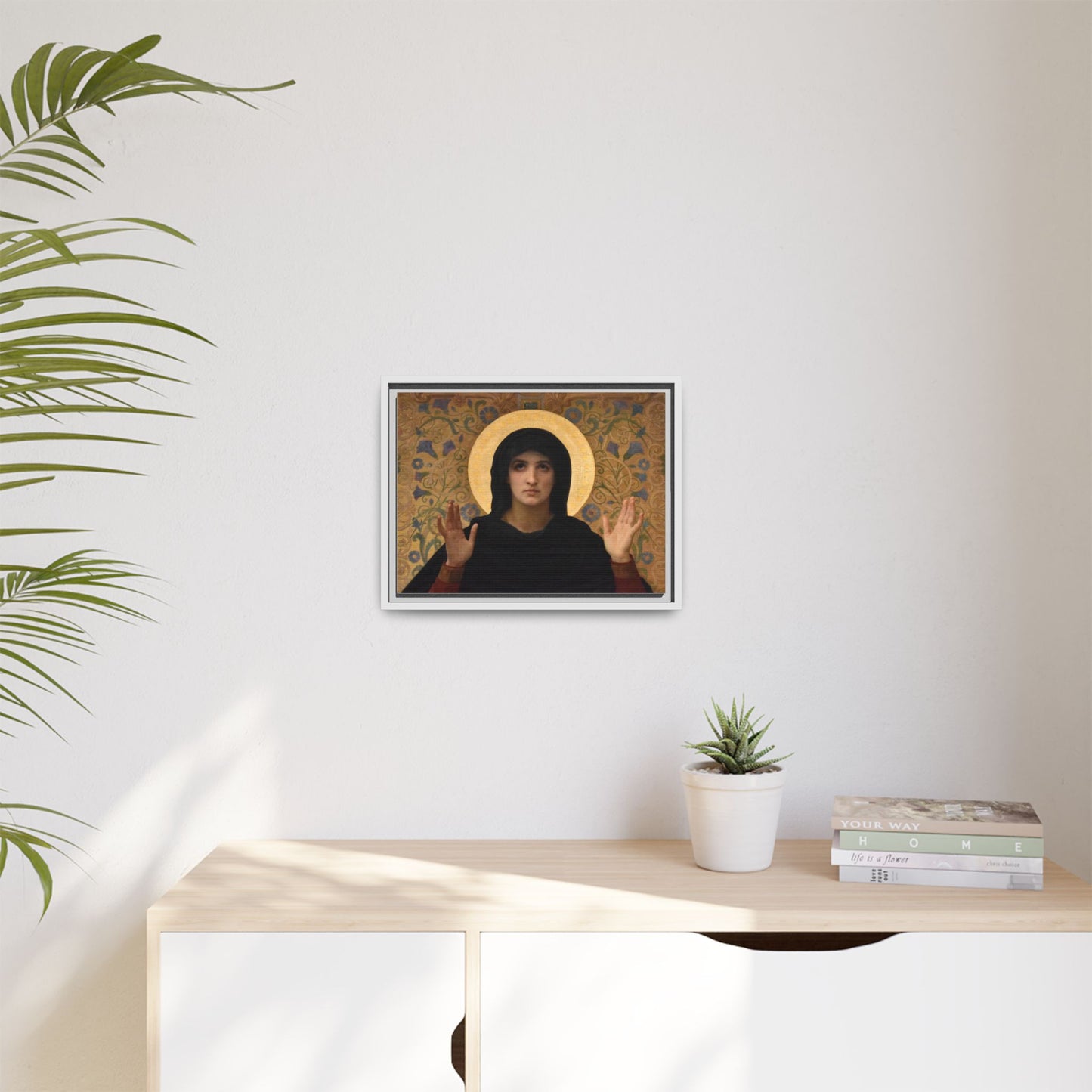 La Vierge consolatrice by William Adolphe Bouguereau Framed Matte Canvas Wall Art