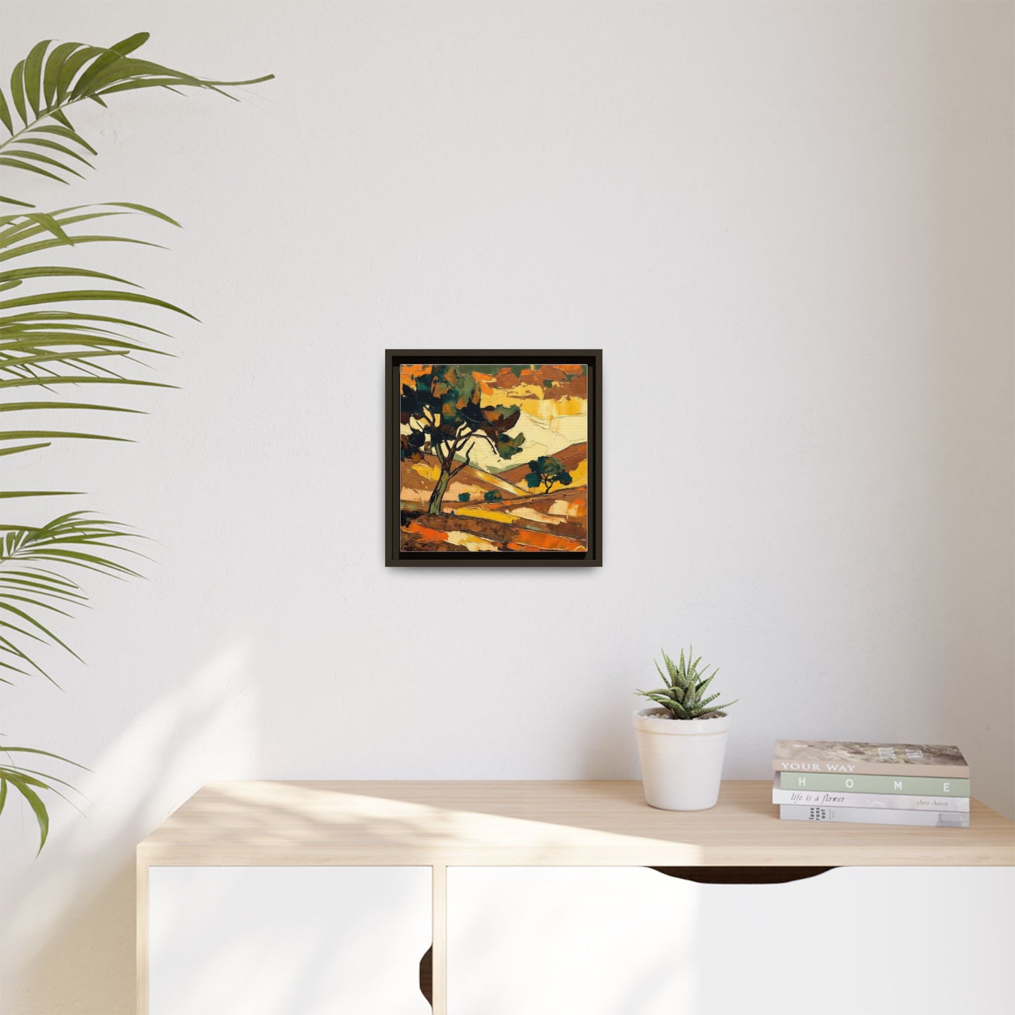 Framed Matte Canvas Landscape Art Print