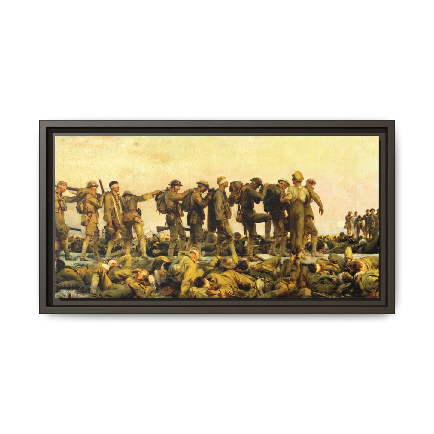 Gassed by John Singer Sargent (RA) Framed Matte Canvas Print