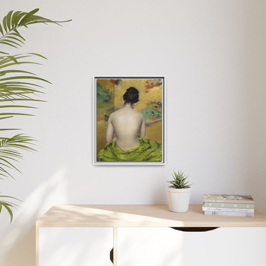 Study of Flesh Color and Gold by William Merritt Chase Framed Matte Canvas Art