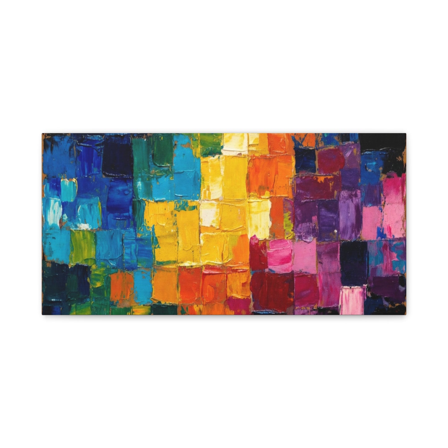 Mosaic Squares Matte Canvas, Stretched, 1.25"