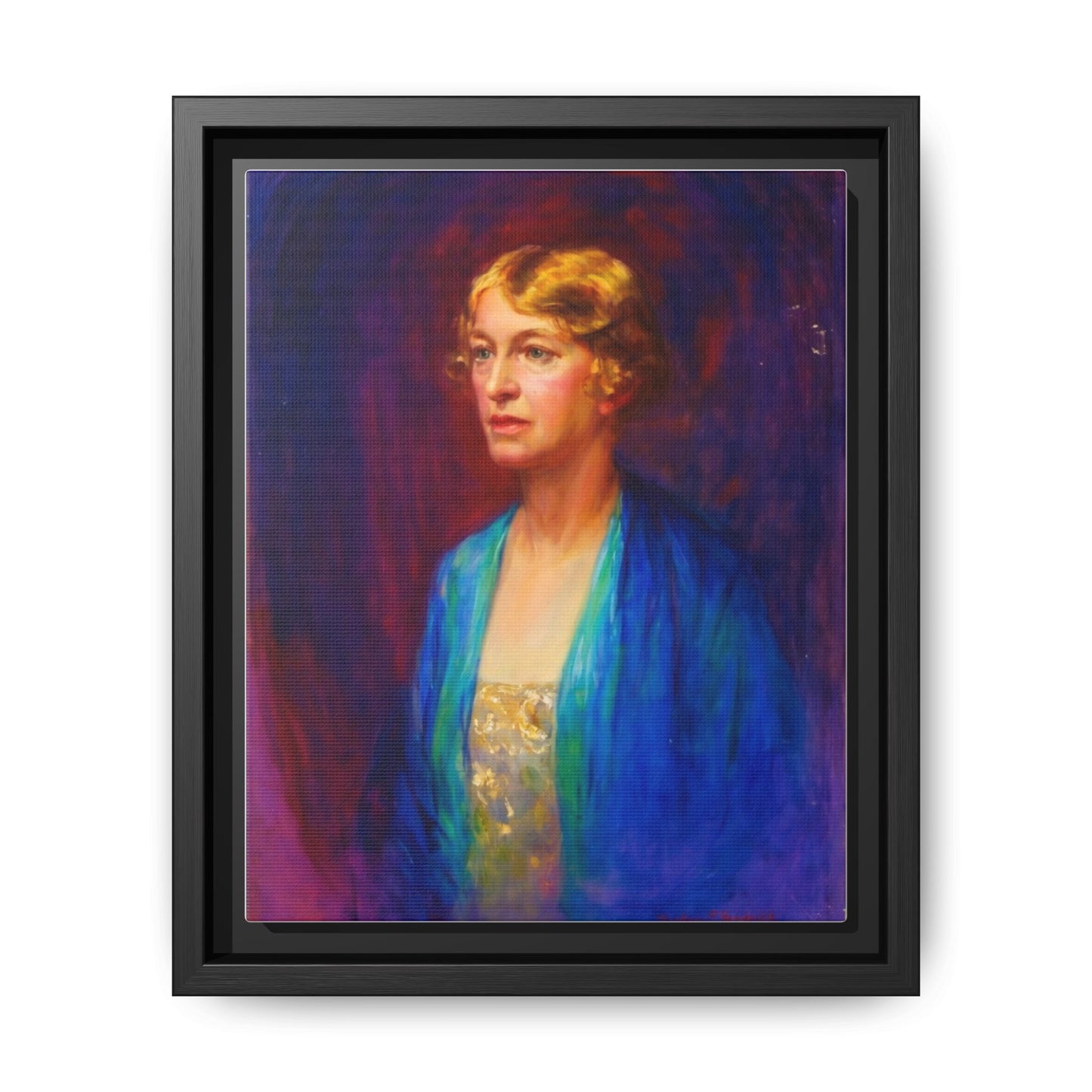Matte Canvas Portrait , Framed (Multi-color)