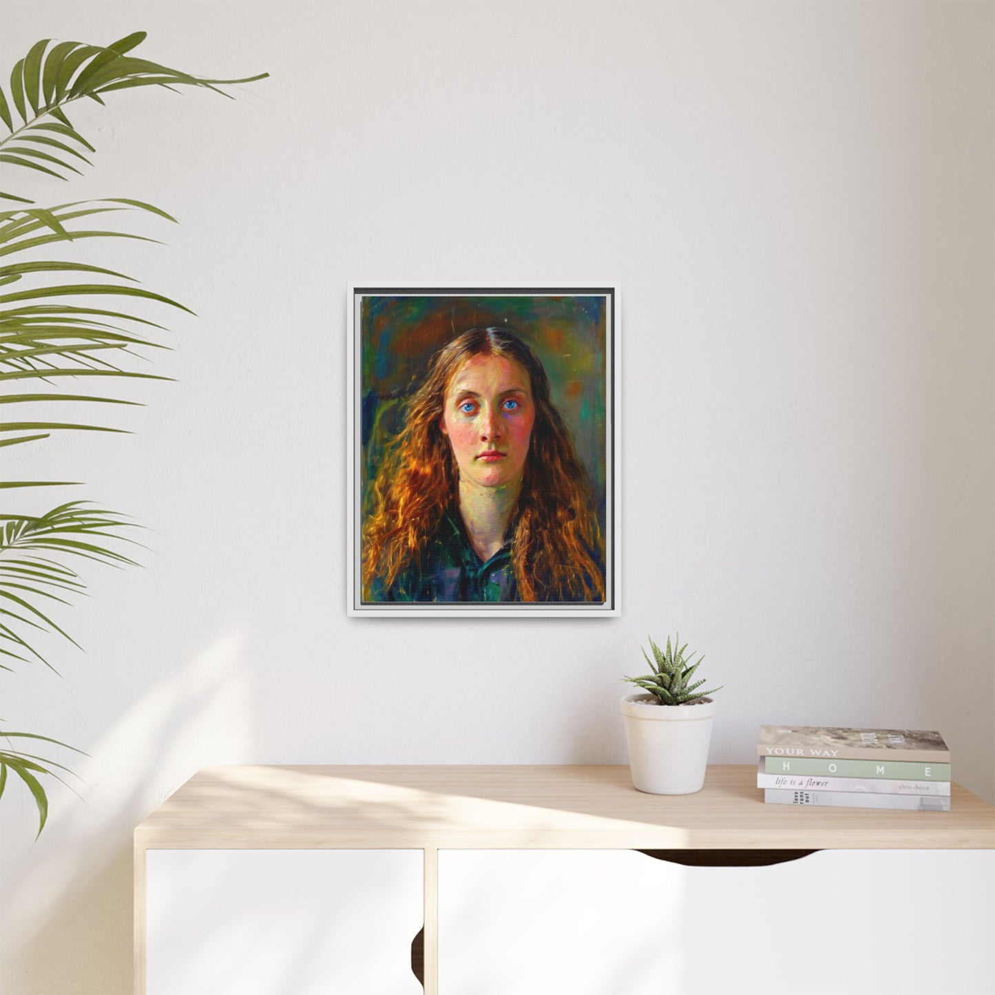Framed Matte Canvas Print — Vintage Portrait Art
