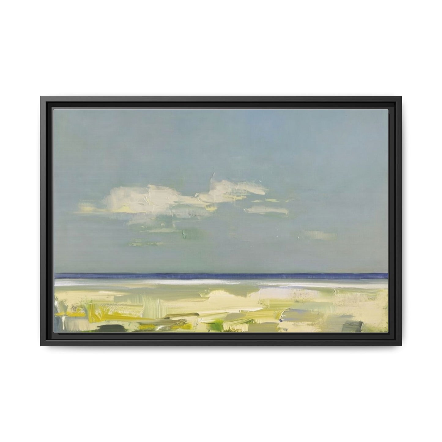 Coastal Calm Matte Canvas Framed Wall Art