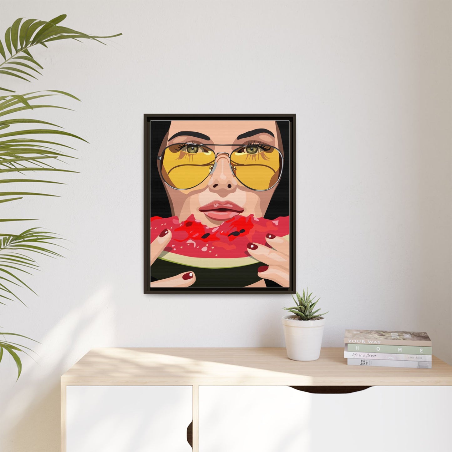 Vivid 81 by Orit Fuchs Framed Matte Canvas Wall Art