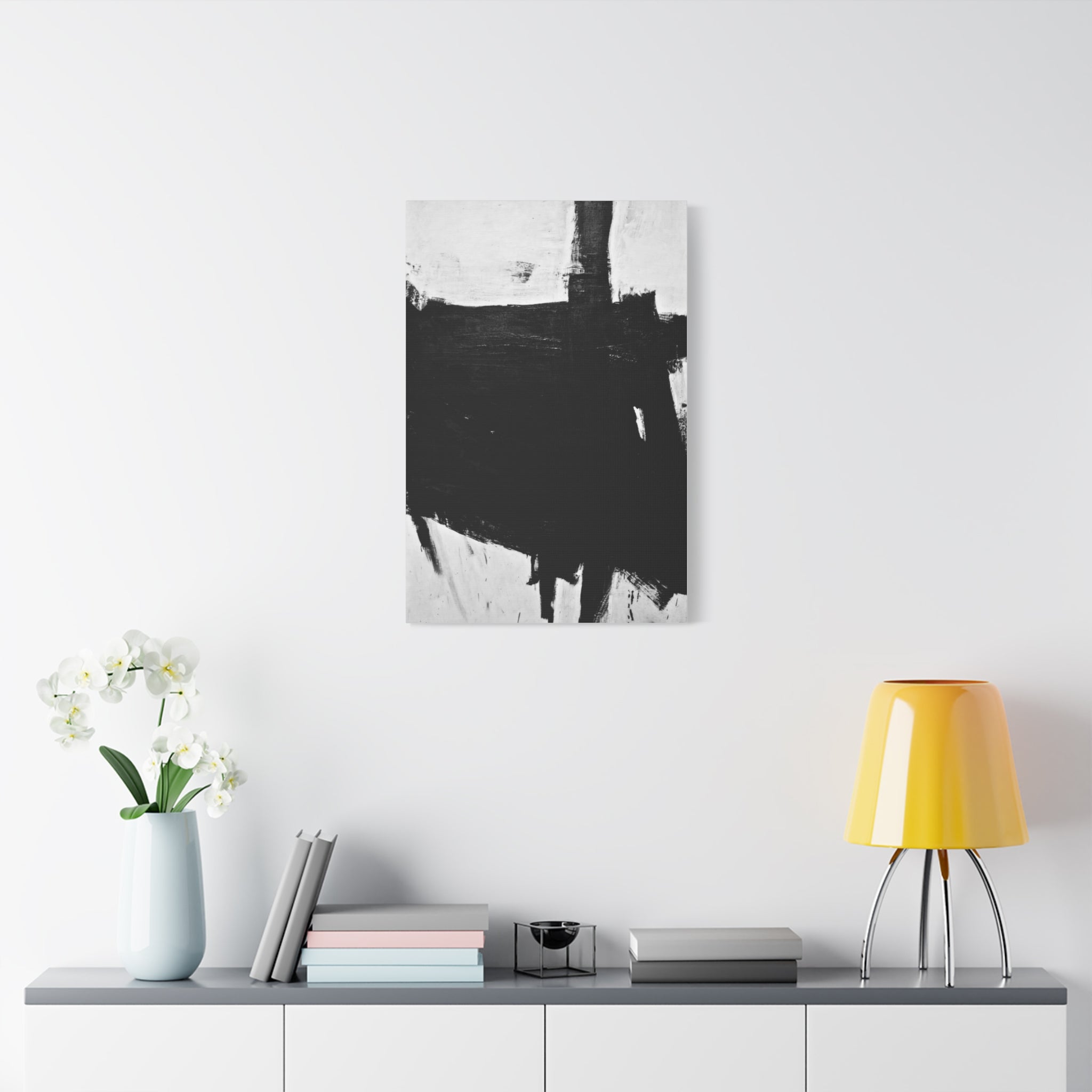 Sabra by Franz Kline Abstract Matte Canvas Wall Art Print