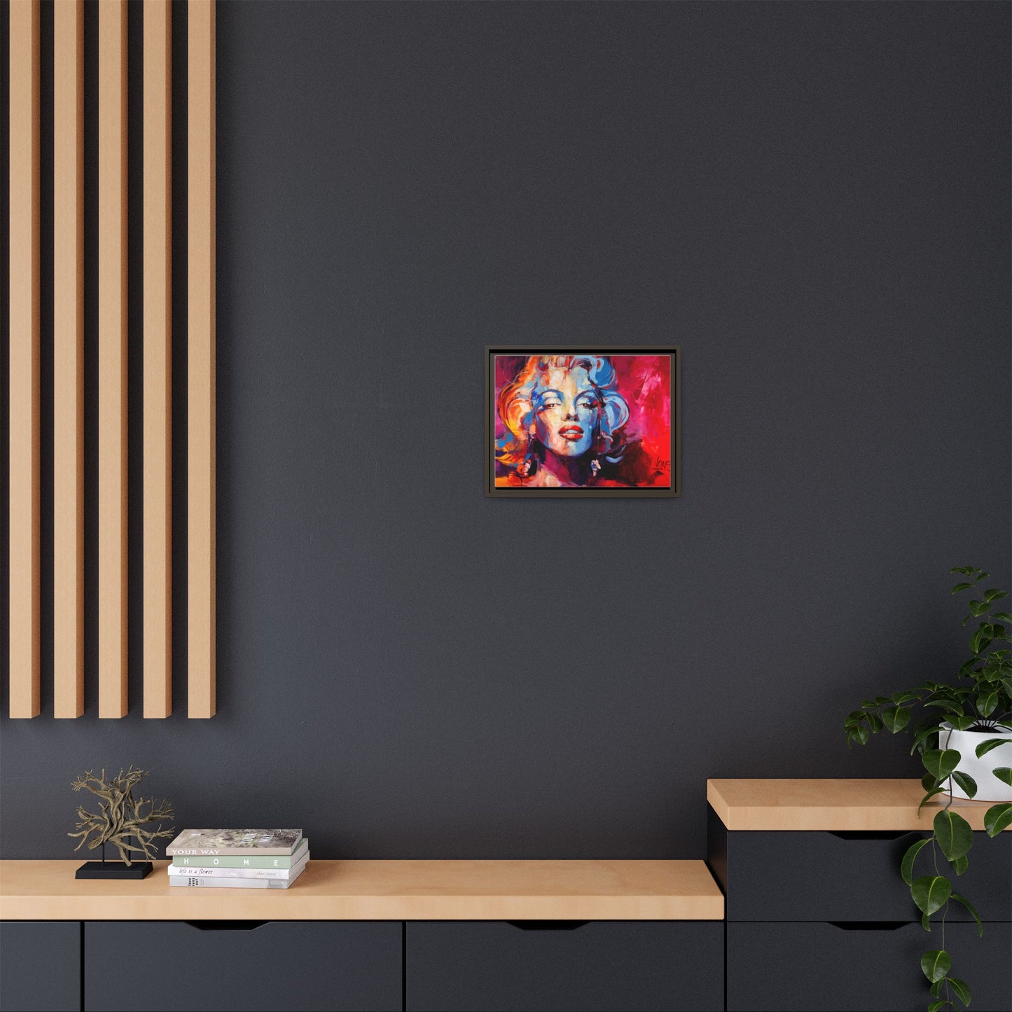 Marilyn Monroe attributed to Voke Matte Canvas Framed Wall Art