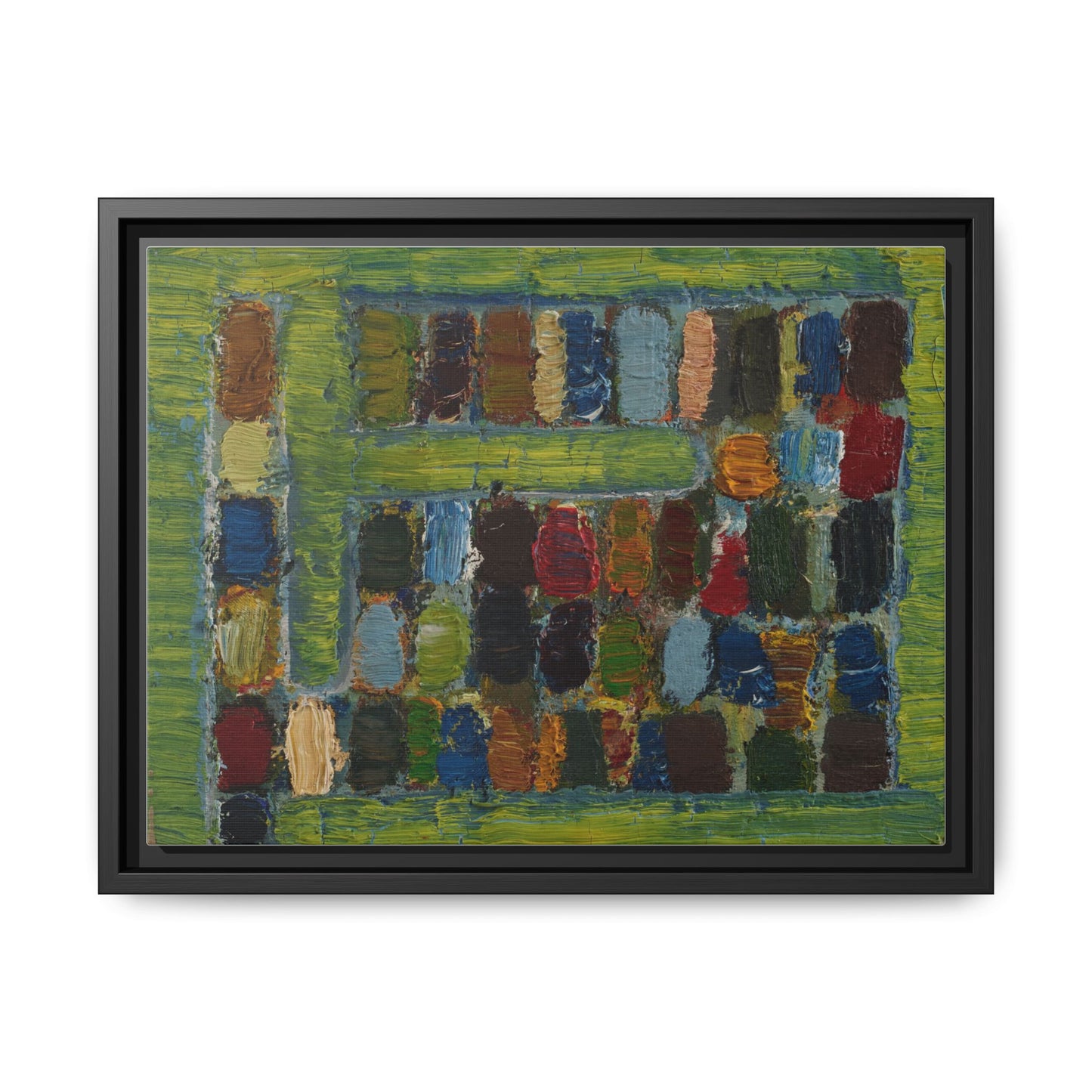 JMC-1970-3 by Jean-Michel Coulon Matte Canvas Framed Wall Art Print