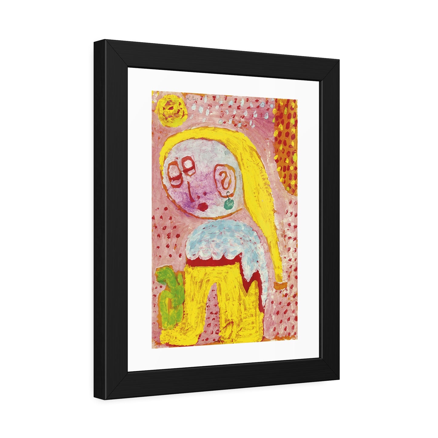 Magdalena vor der Bekehrung by Paul Klee Framed Abstract Wall Art Print