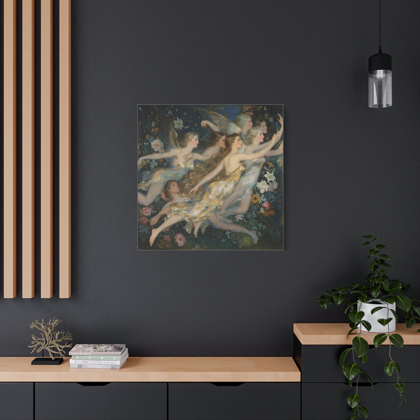 Vintage Fairy Dance Matte Canvas Wall Art