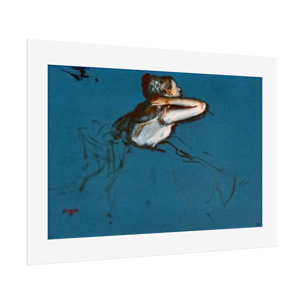 Blue Ballerina by Edgar Degas Wall Art Print