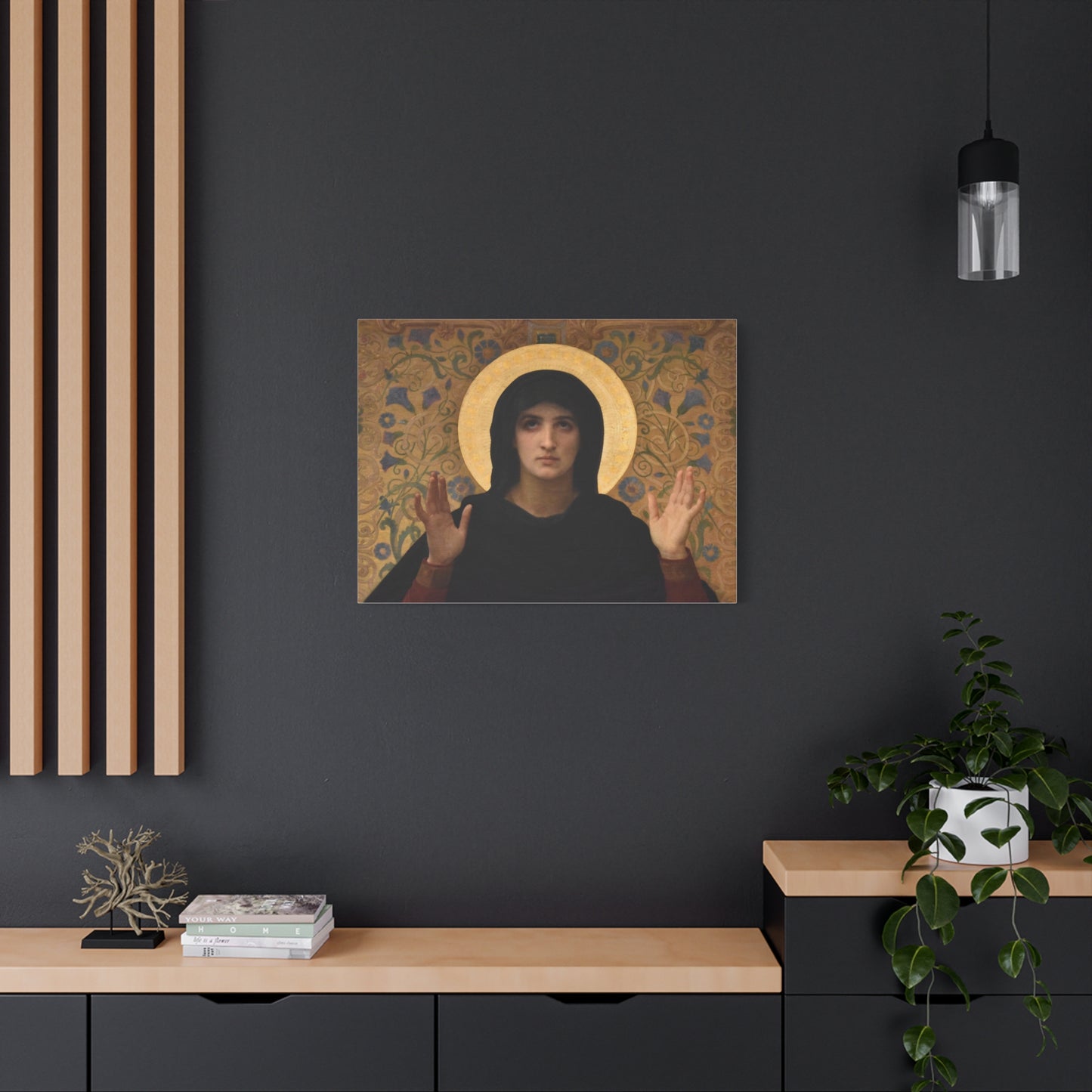 La Vierge consolatrice by William Adolphe Bouguereau Matte Stretched Wall Art