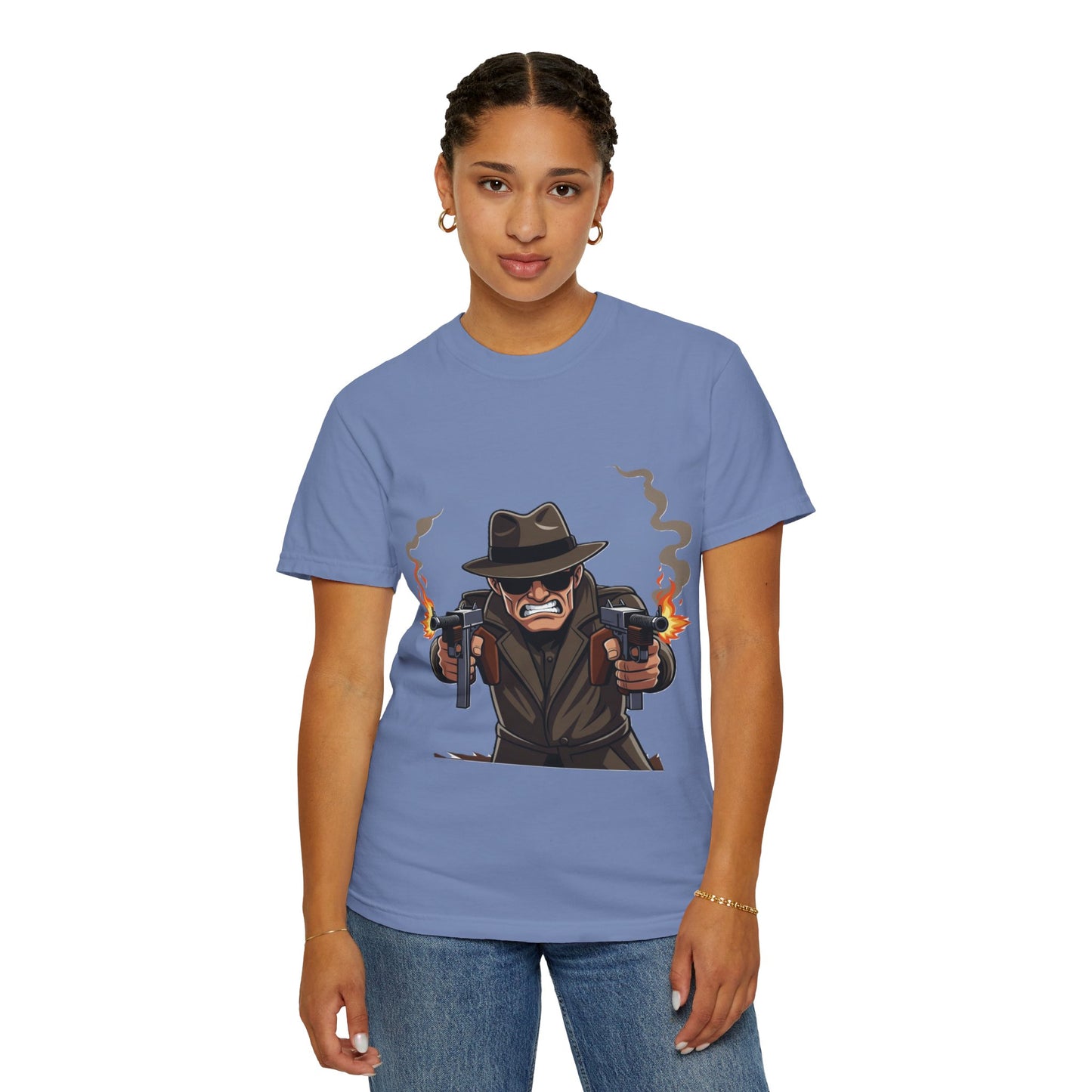 Vintage Gangster Shooter T-Shirt – Retro Mobster Graphic Tee