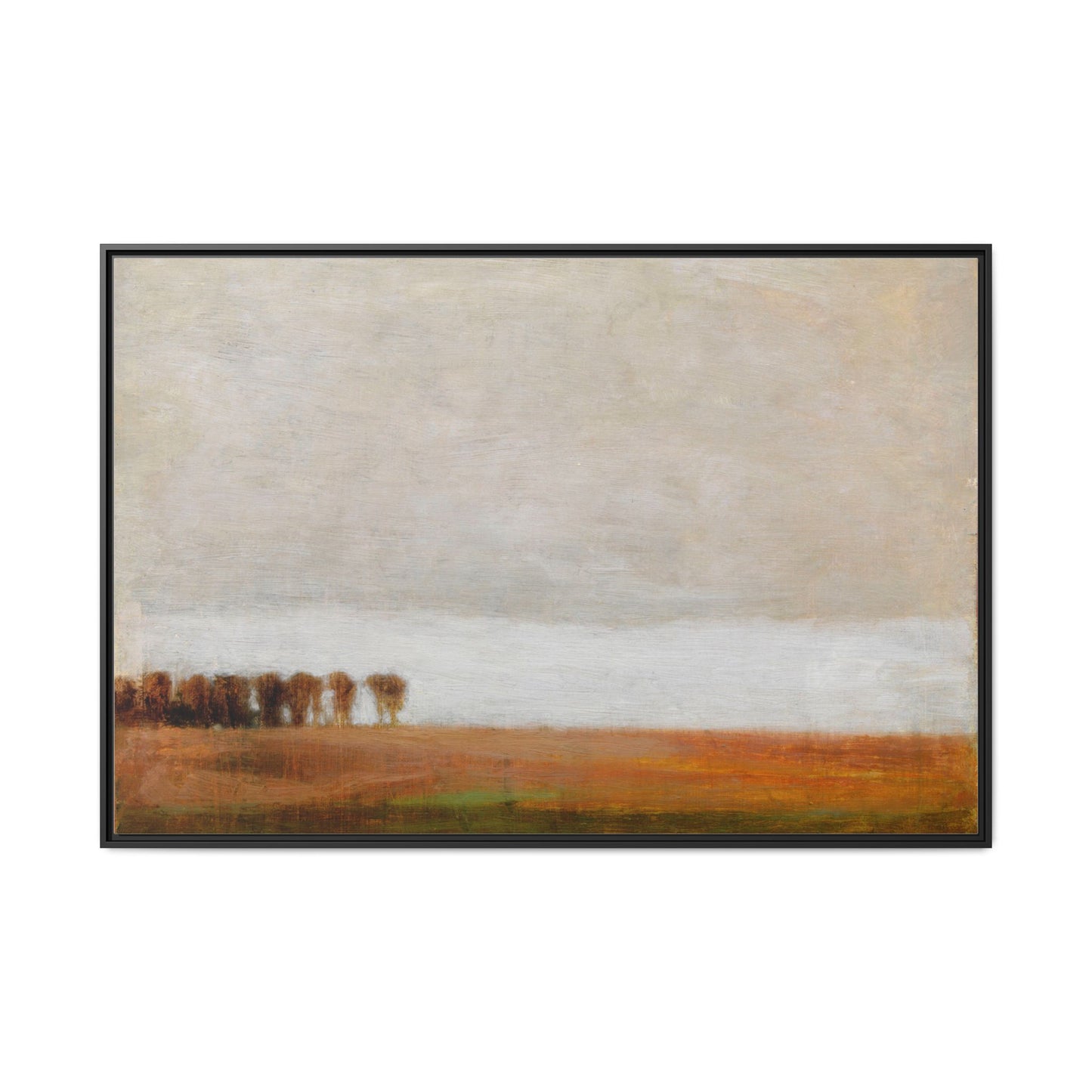 View of Jaegersborg Allé, North of Copenhagen by Vilhelm Hammershøi Framed Matte Canvas Wall Art Print